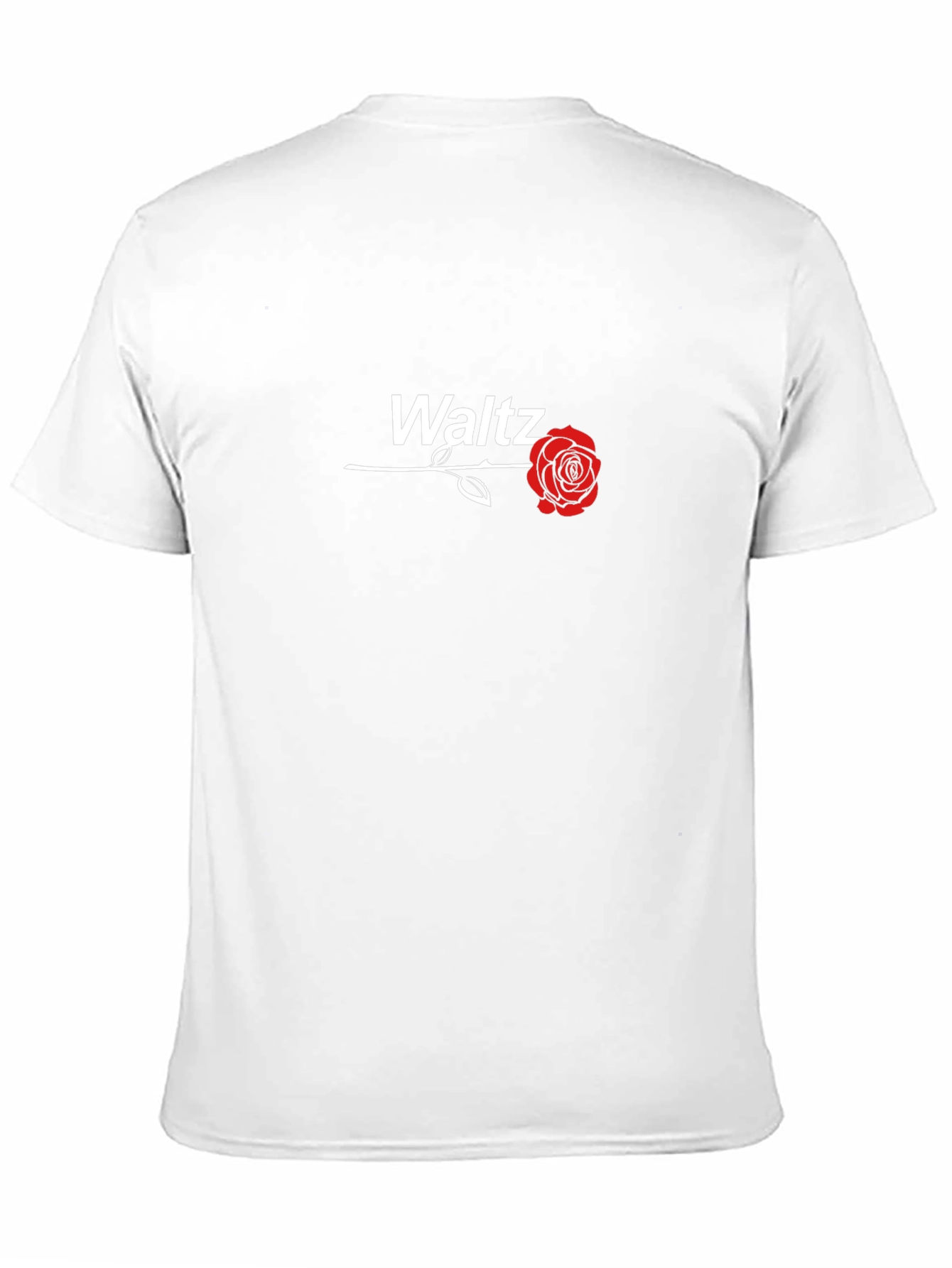 Waltz Rose Graphic Tee - Modern Black T-Shirt