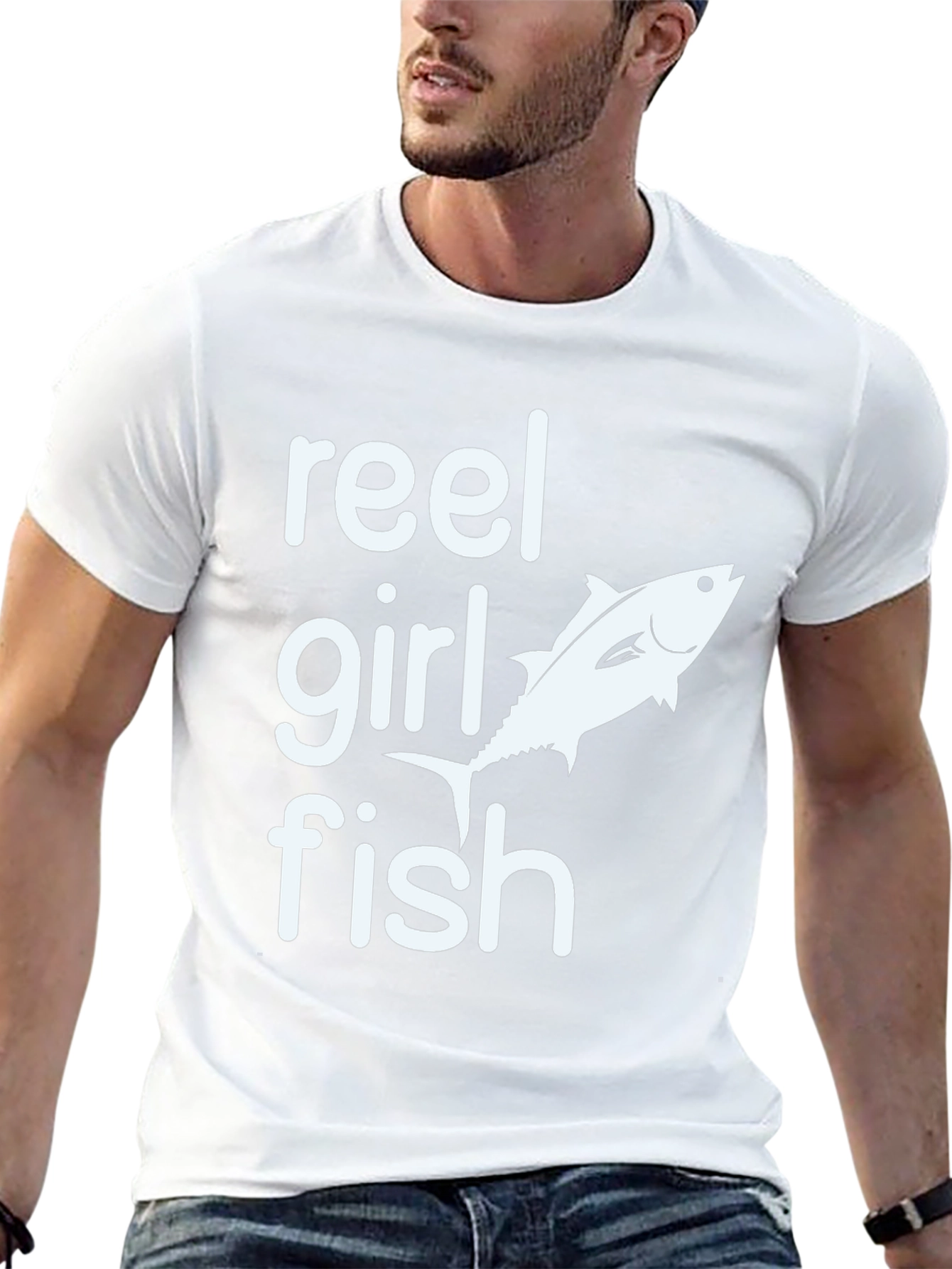 Reel Girl Fish Black T-Shirt