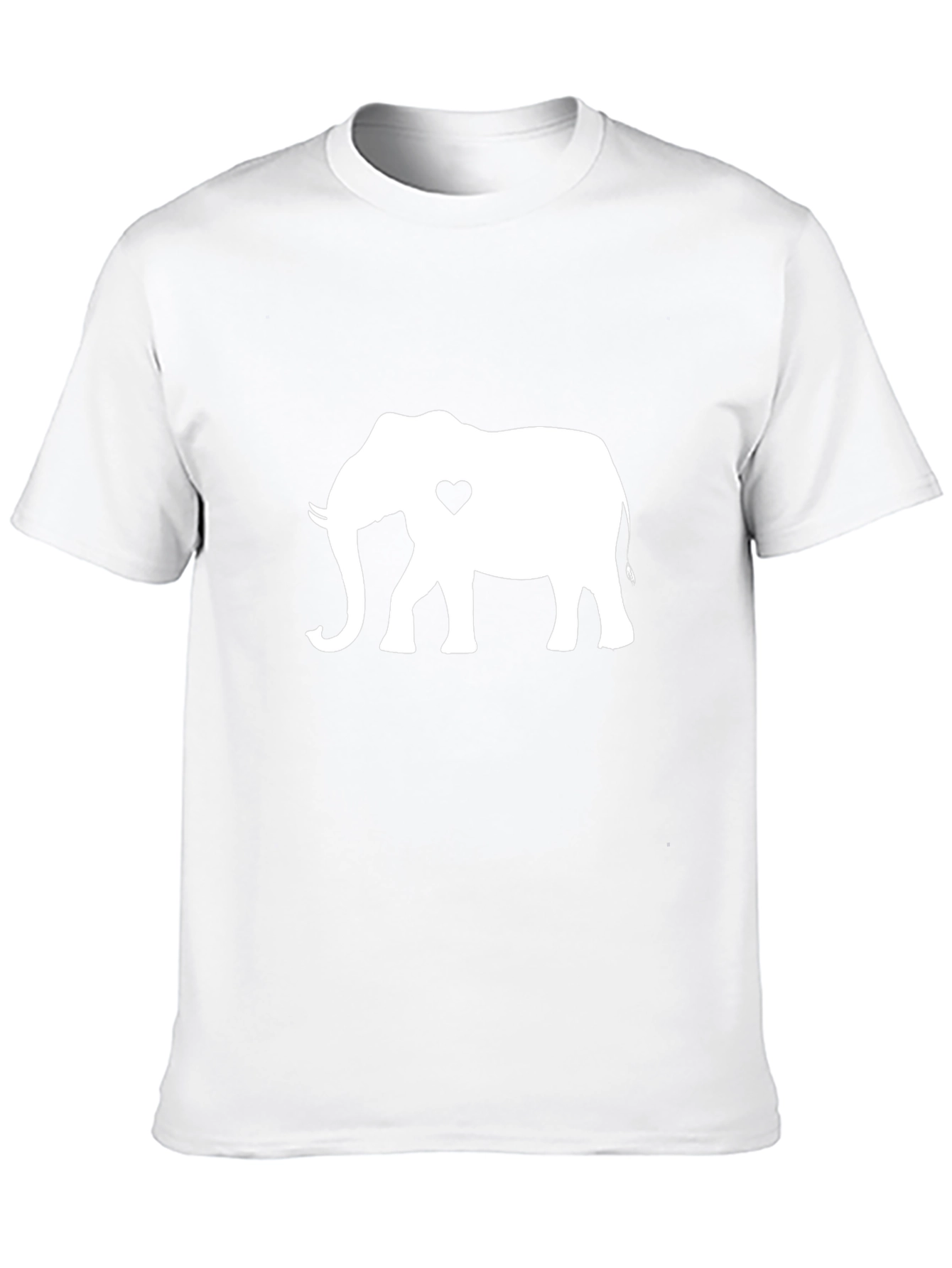 Elephant Heart Graphic Tee - Black Casual Shirt