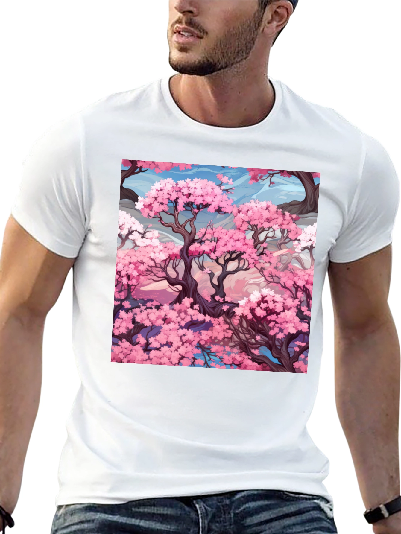 Sakura Tree T-Shirt - Artistic Design