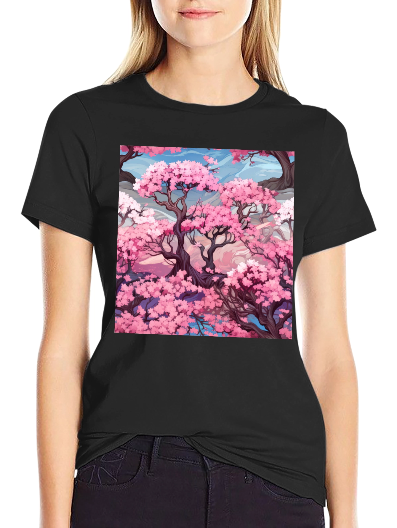Sakura Tree T-Shirt - Artistic Design