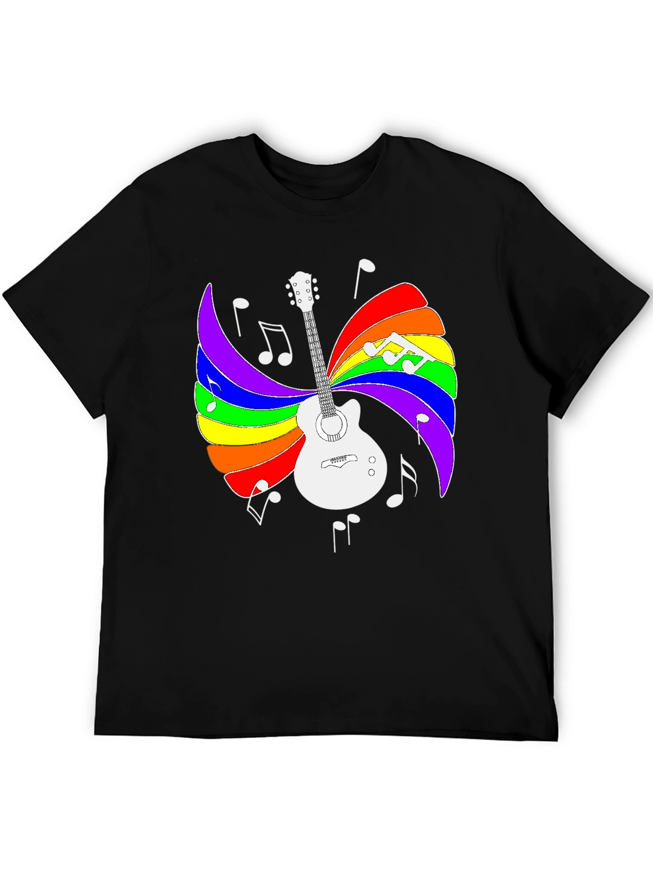 Rainbow Guitar Music T-Shirt