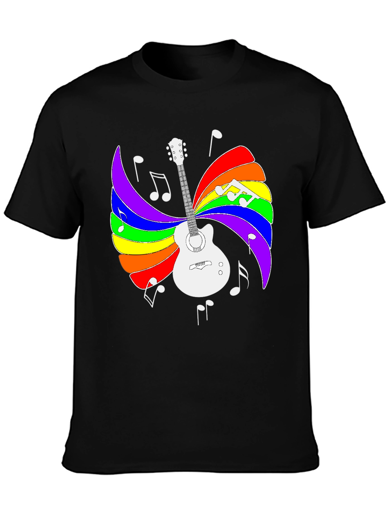 Rainbow Guitar Music T-Shirt