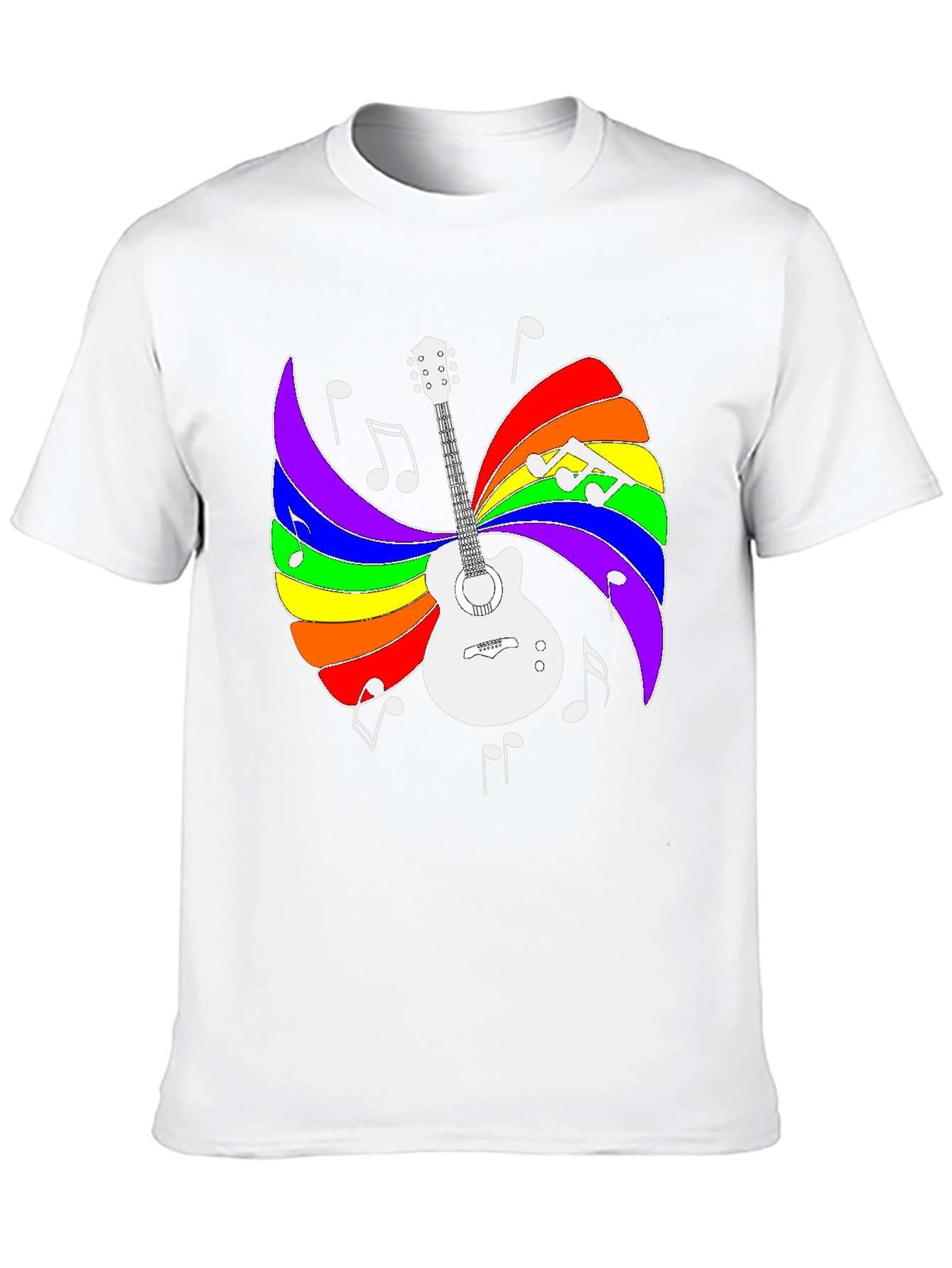 Rainbow Guitar Music T-Shirt