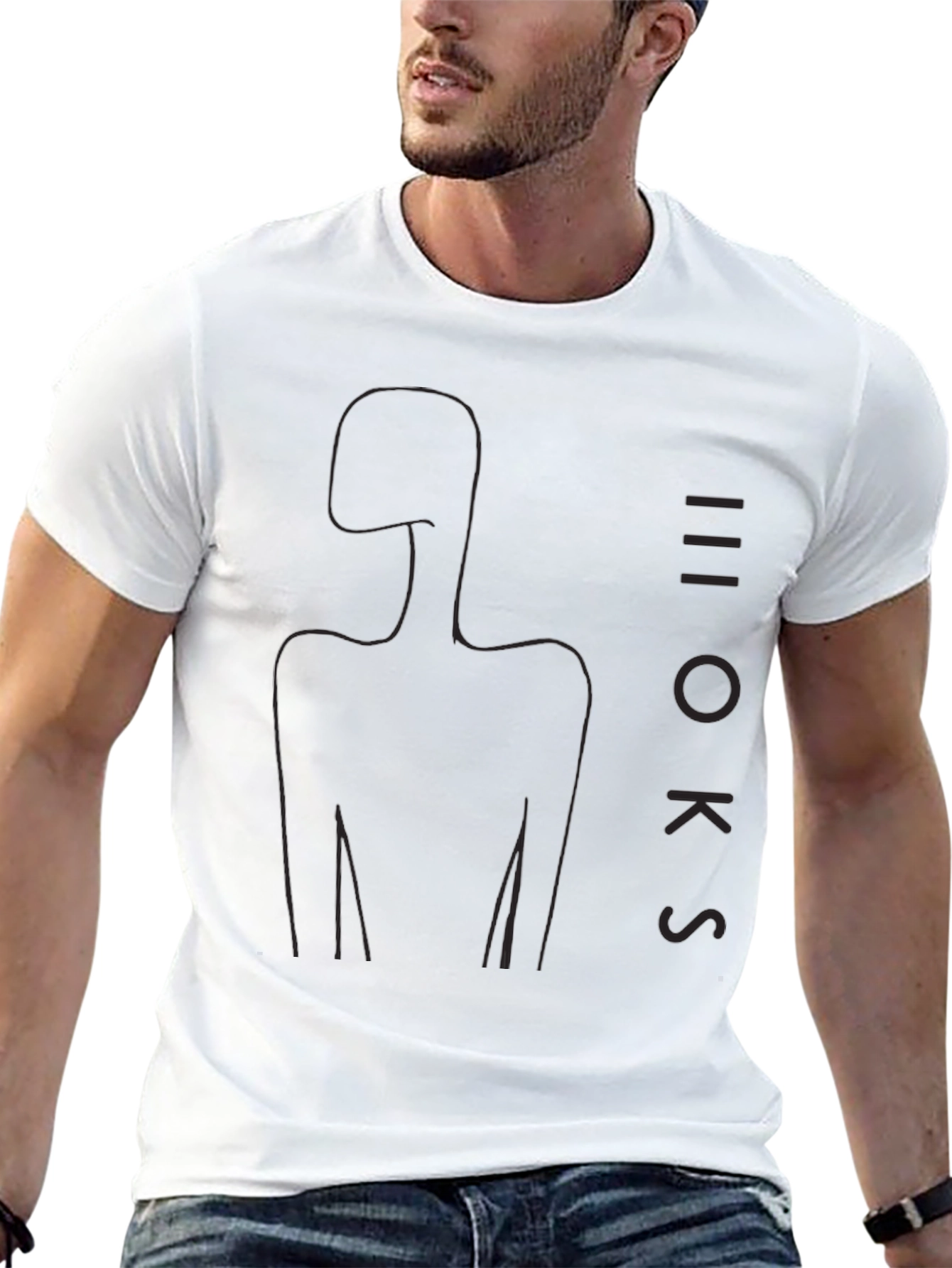 Minimalist Silhouette Black T-Shirt