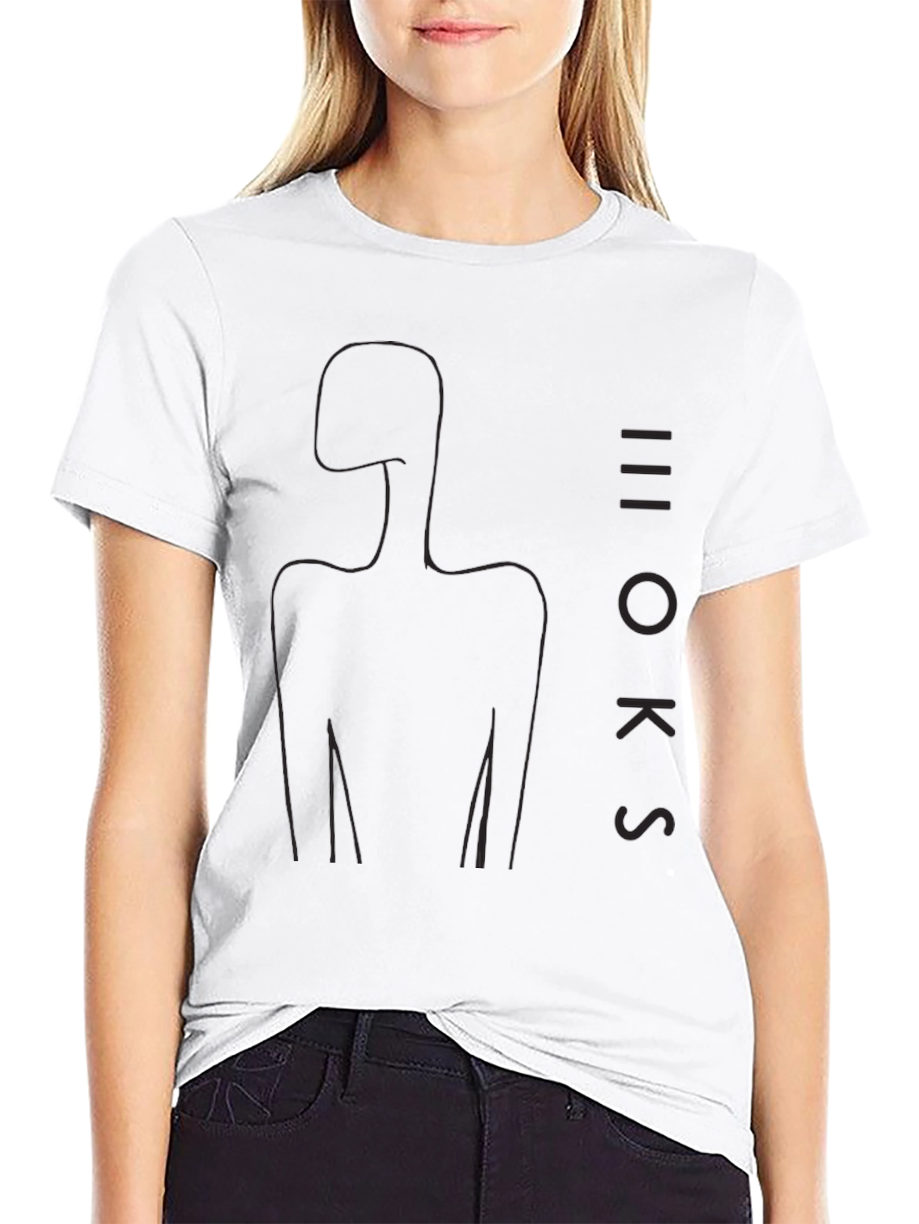Minimalist Silhouette Black T-Shirt