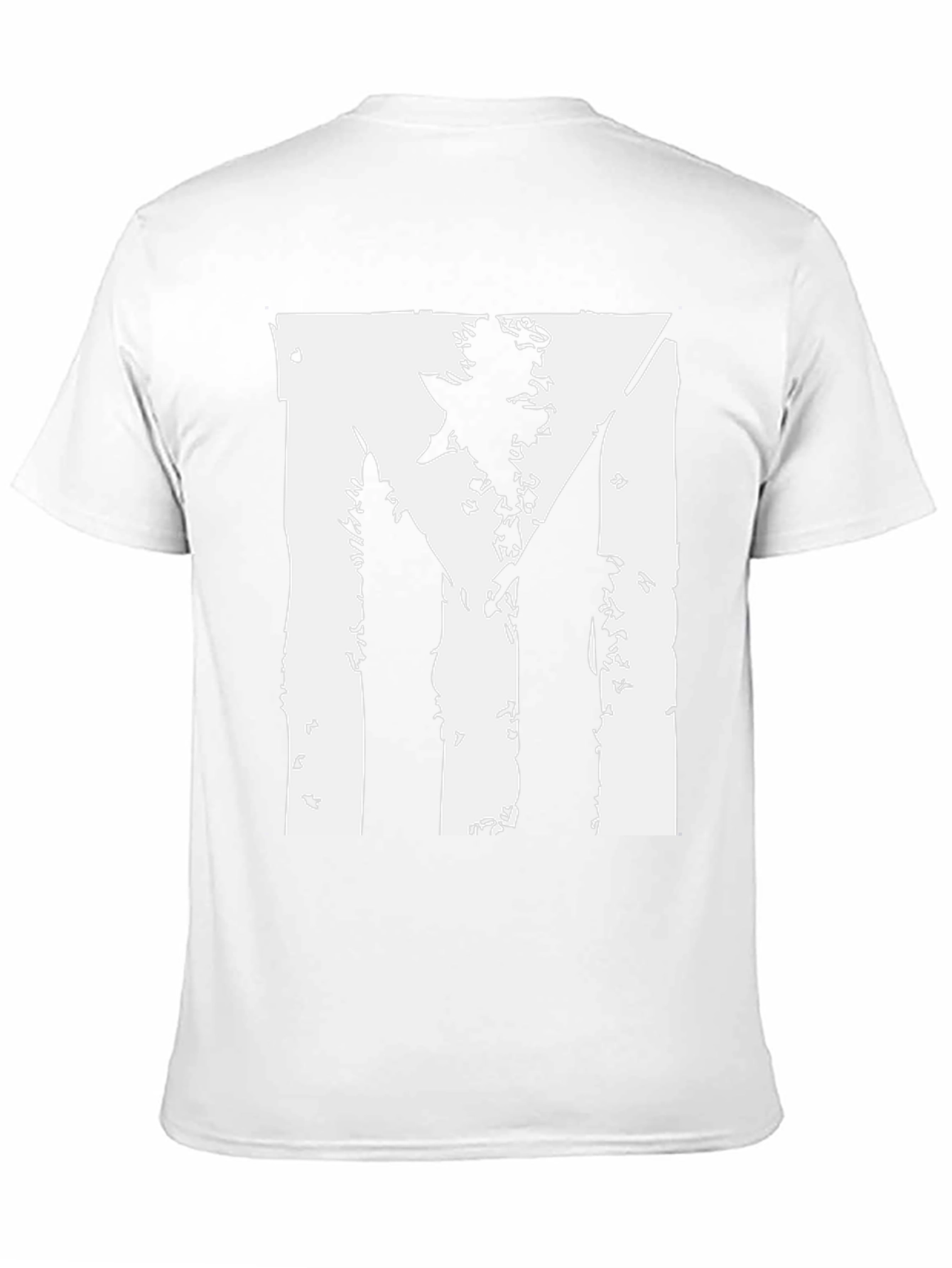 Distressed Flag Graphic Tee - Black Cotton Blend