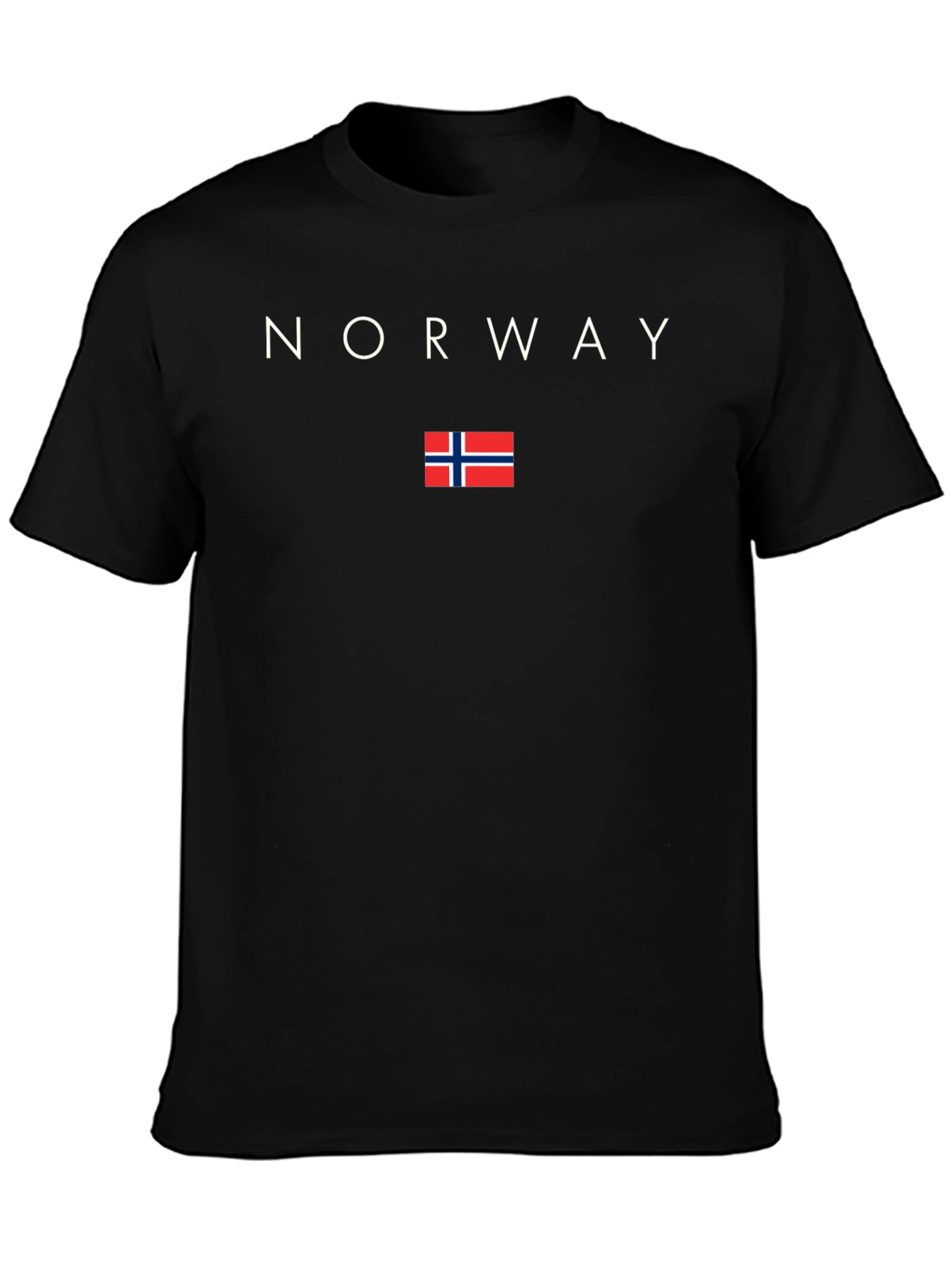 Norway Flag T-Shirt - Black Graphic Tee