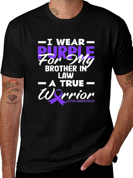 I Wear Purple for My Brother in Law Lupus Awareness T-Shirt