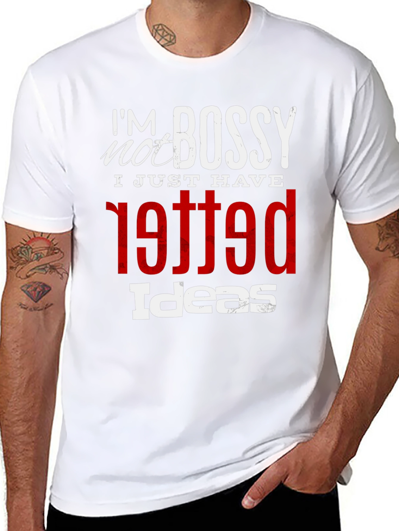 Im Not Bossy Graphic Tee - Unique Printed T-Shirt