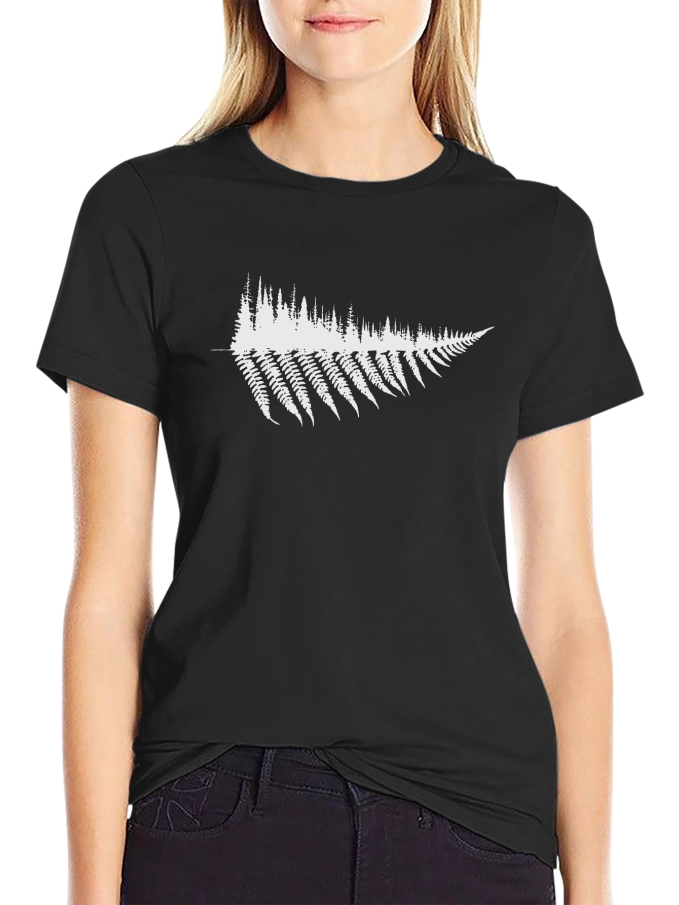 Fern Graphic Black T-Shirt