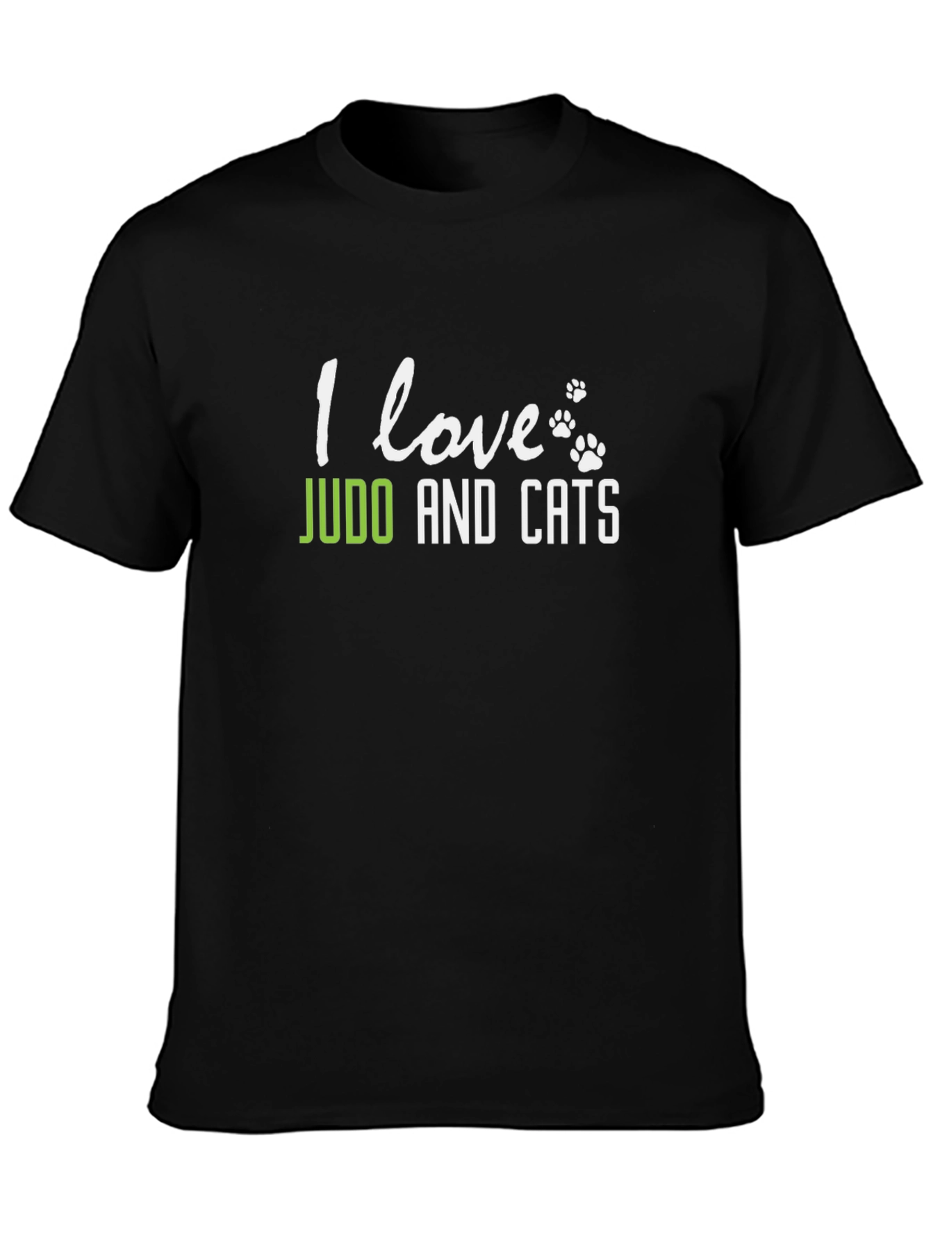 I Love Judo and Cats T-Shirt