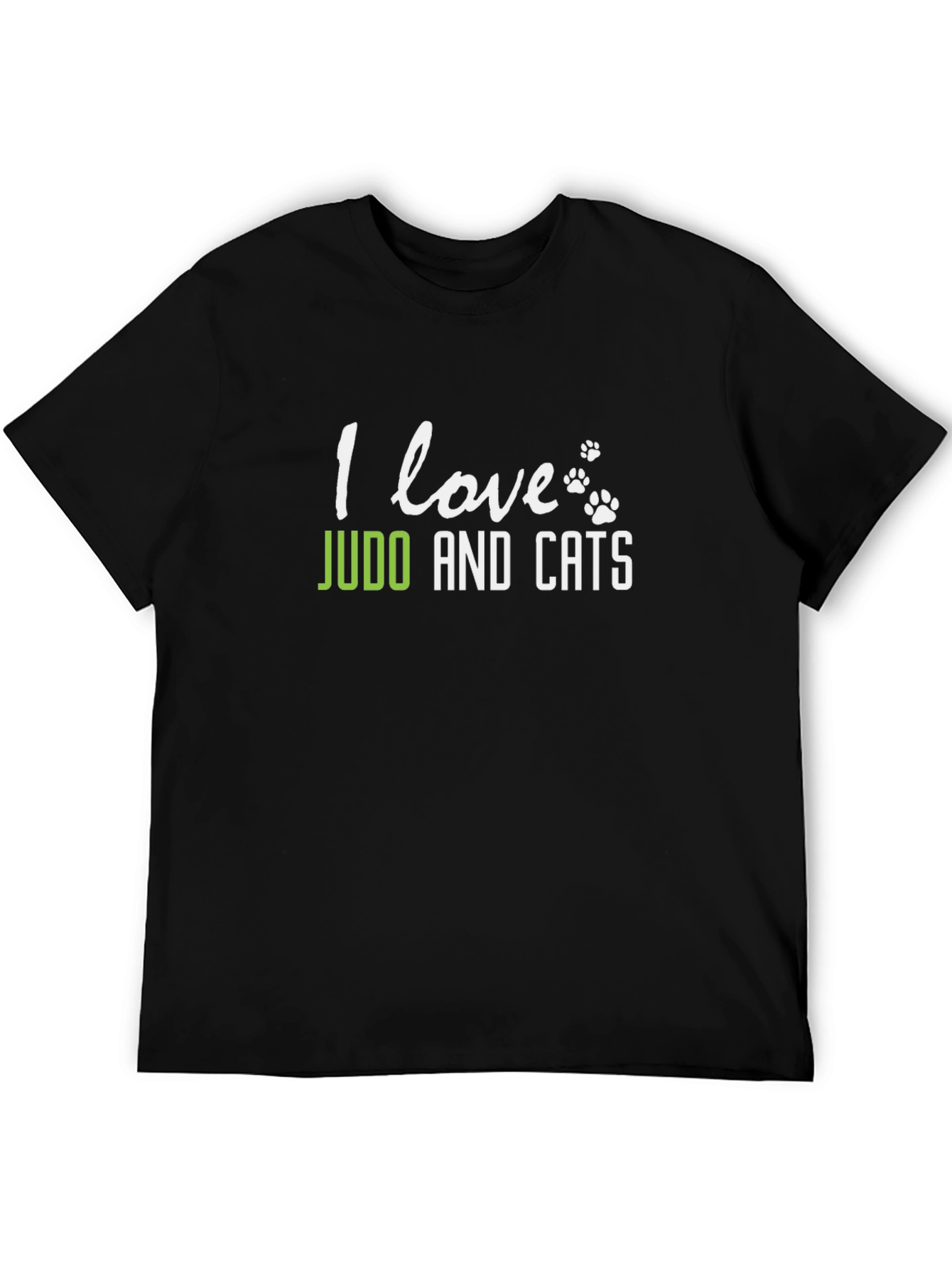 I Love Judo and Cats T-Shirt