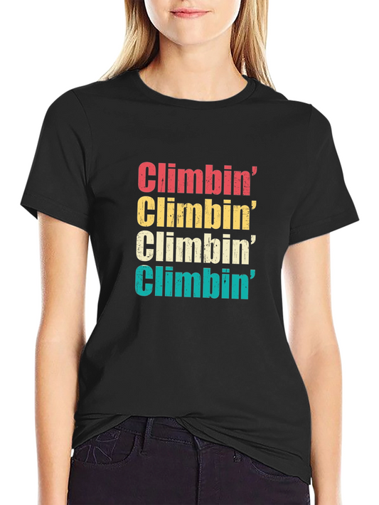 Retro Climbin T-Shirt - Vintage Style Climbing Apparel