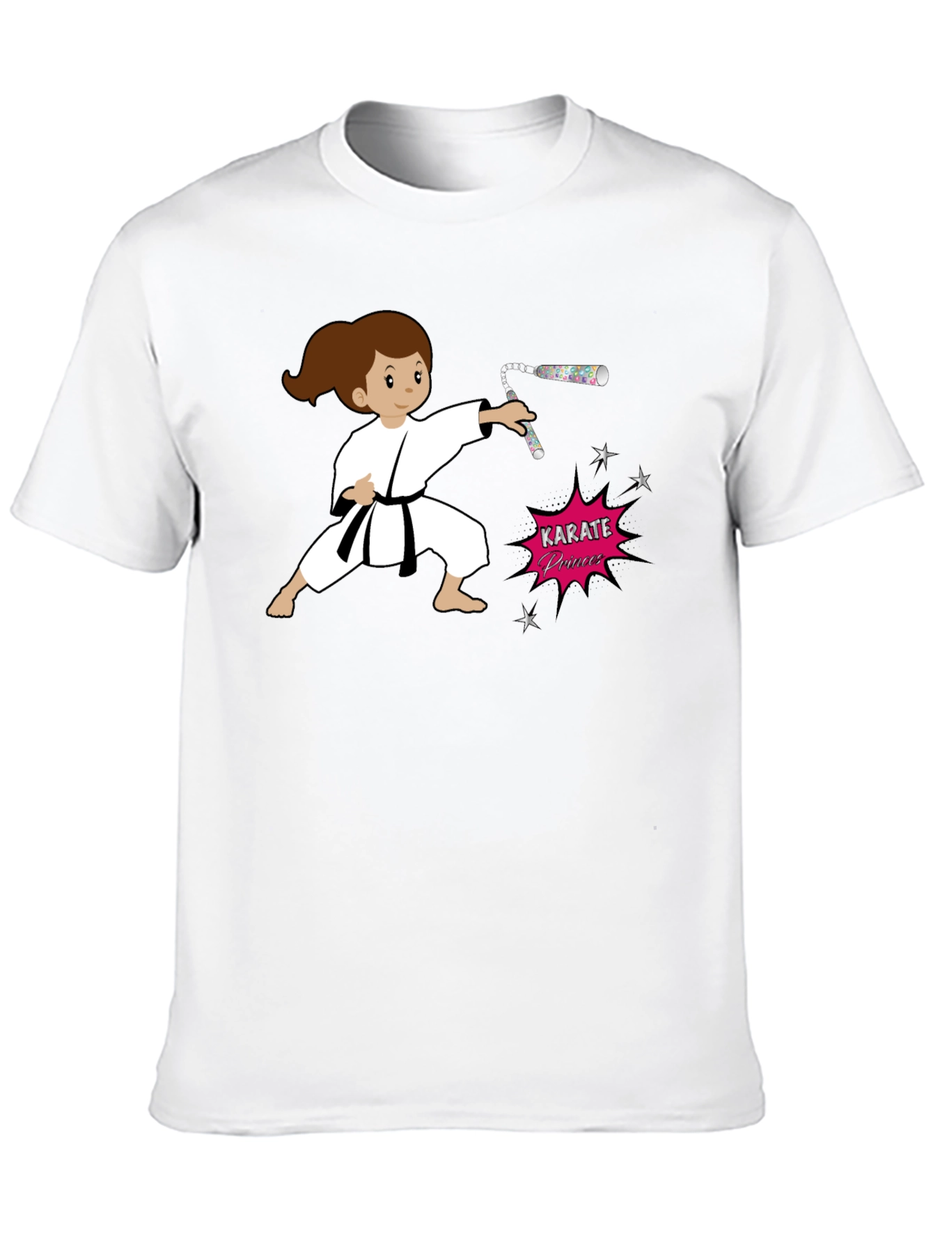 Karate Princess Black T-Shirt Martial Arts Girl Power