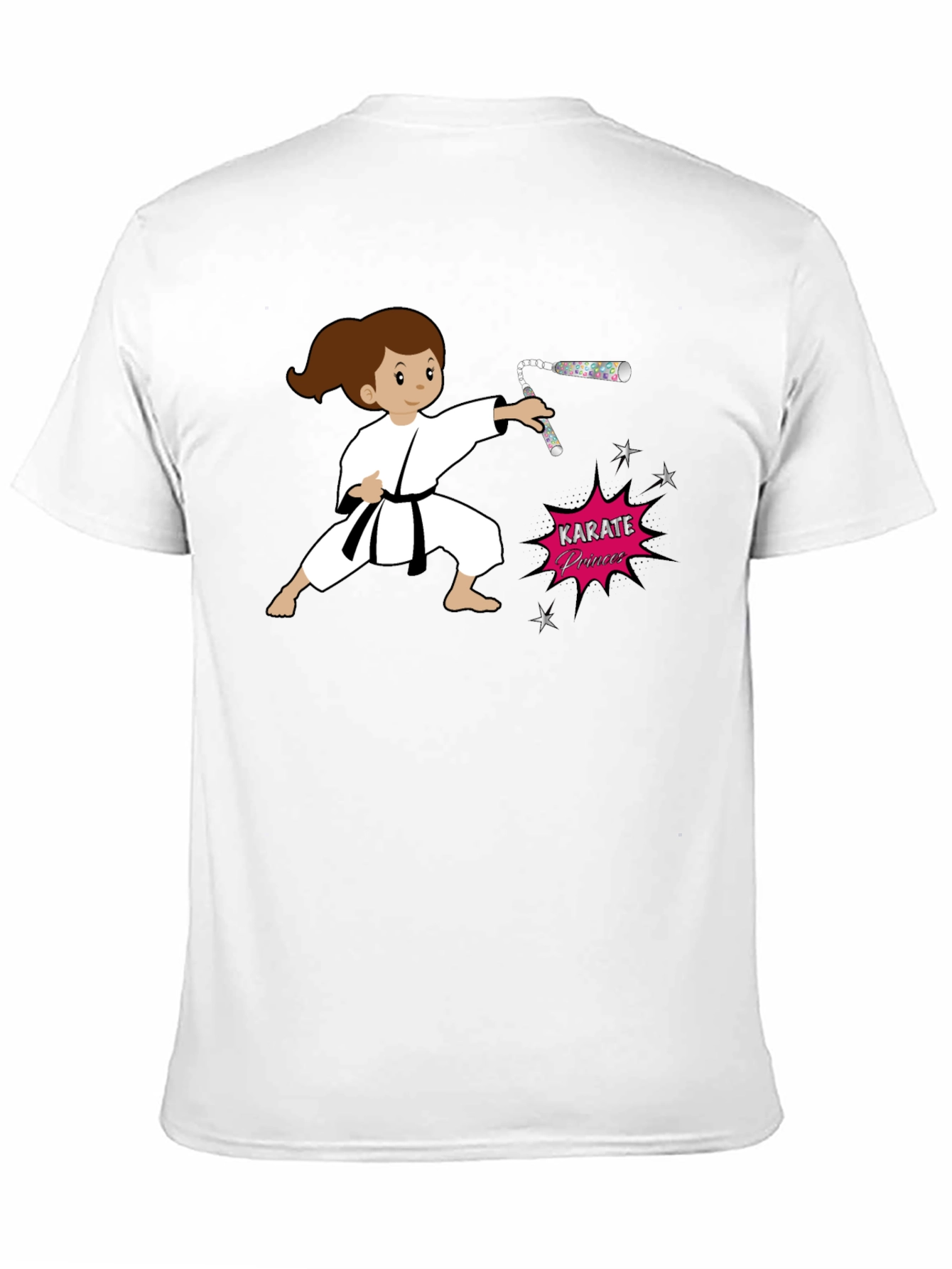 Karate Princess Black T-Shirt Martial Arts Girl Power