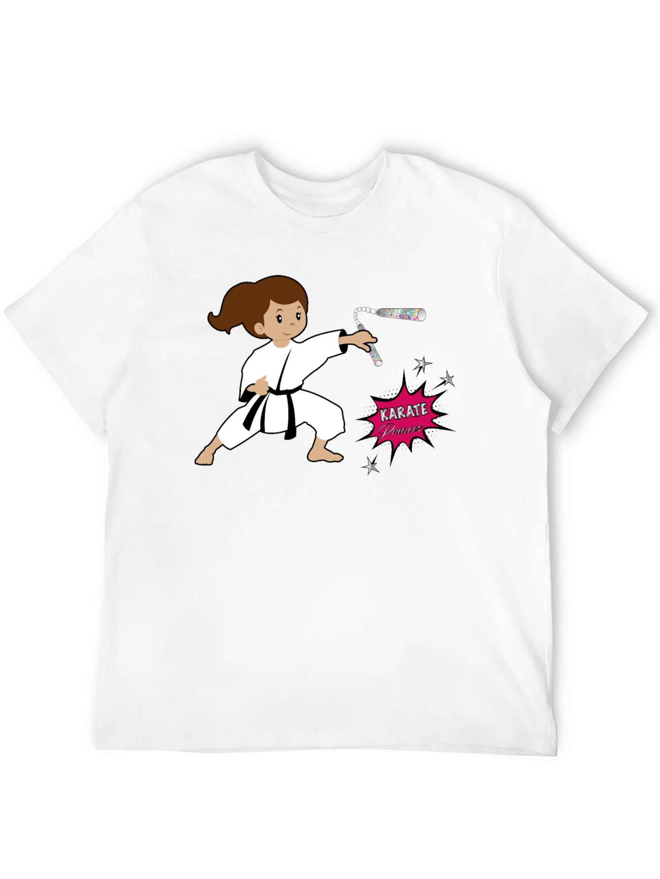 Karate Princess Black T-Shirt Martial Arts Girl Power