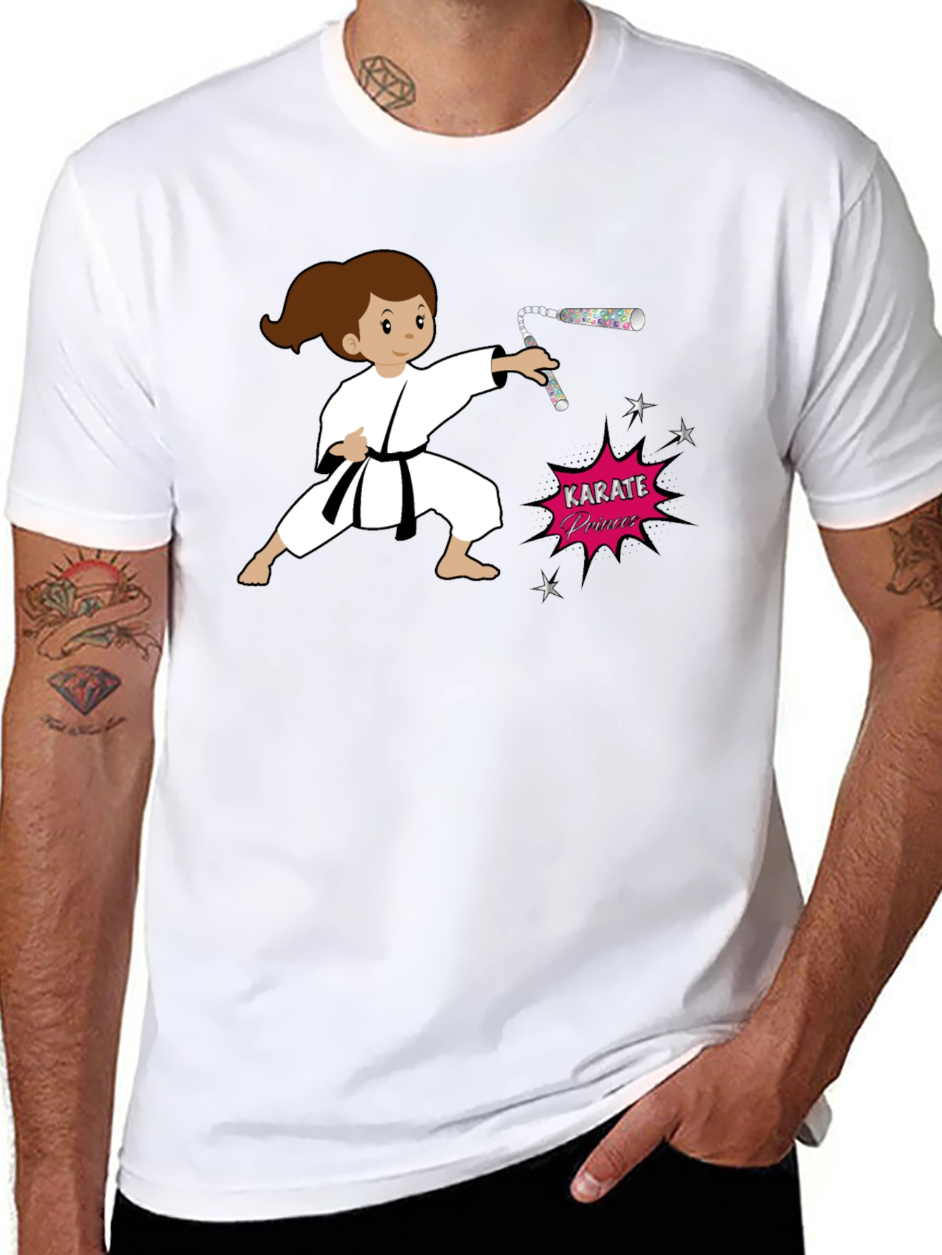 Karate Princess Black T-Shirt Martial Arts Girl Power