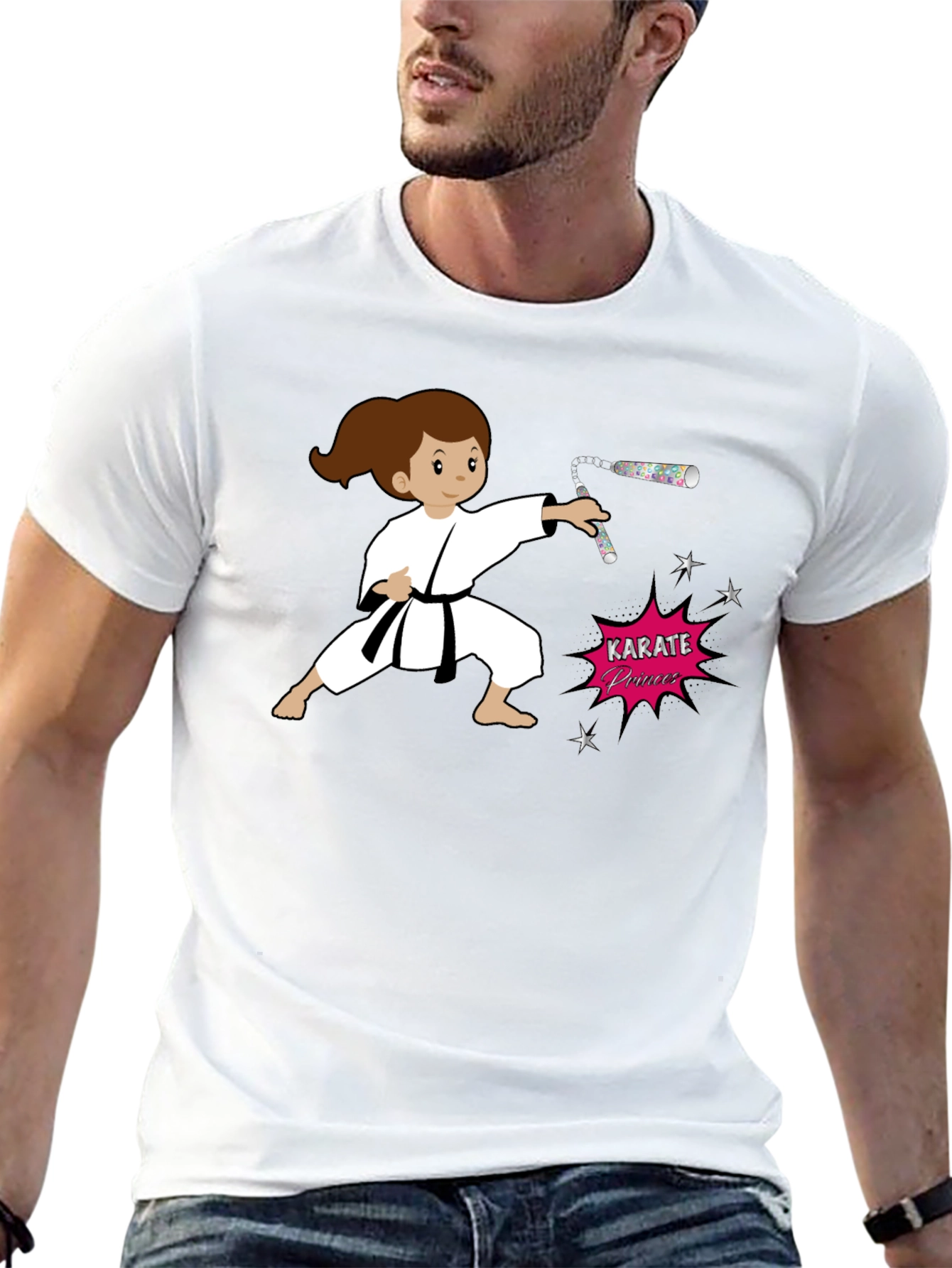Karate Princess Black T-Shirt Martial Arts Girl Power