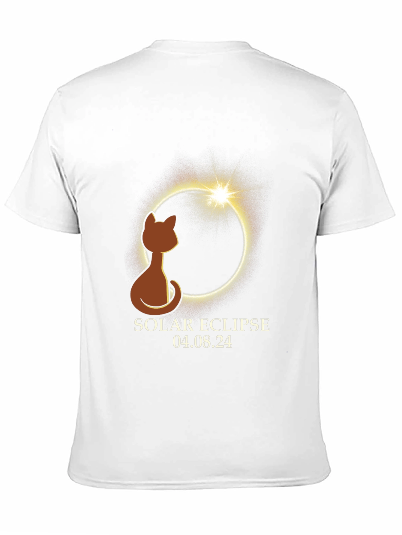 Solar Eclipse Cat T-Shirt - April 8 2024