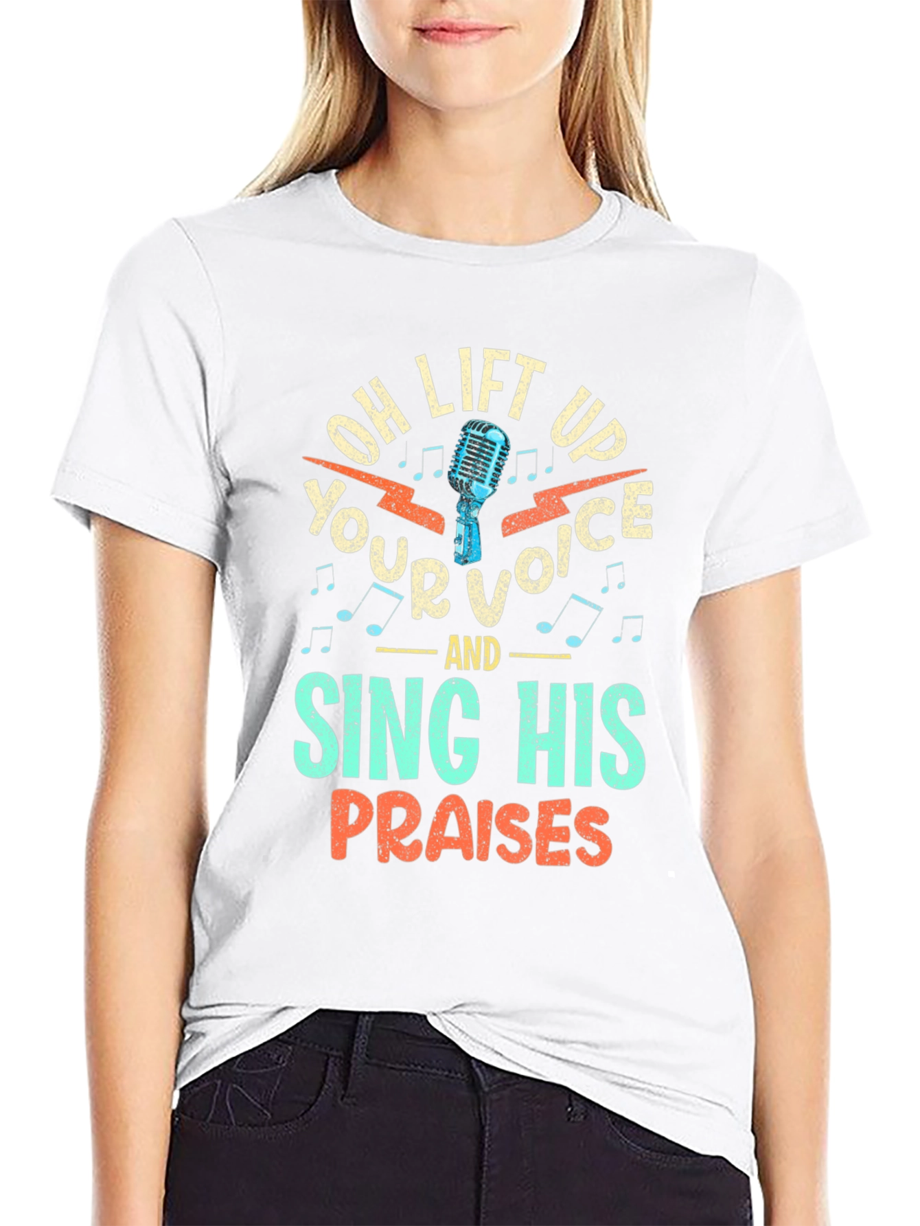 Oh Lift Up Your Voice Christian T-Shirt