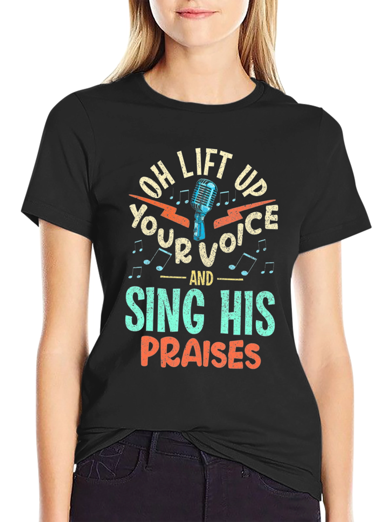 Oh Lift Up Your Voice Christian T-Shirt
