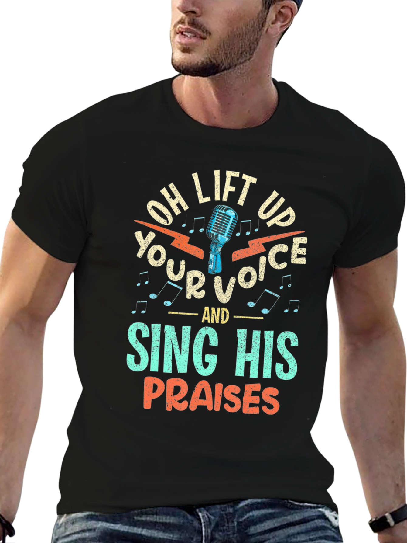 Oh Lift Up Your Voice Christian T-Shirt