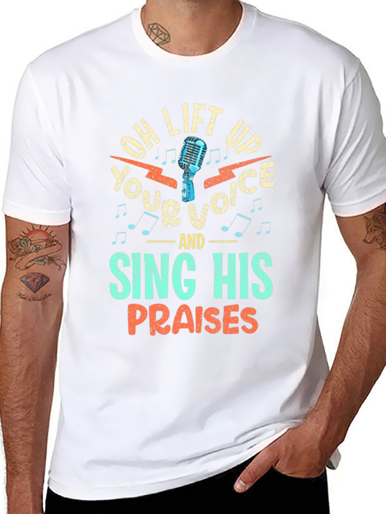 Oh Lift Up Your Voice Christian T-Shirt