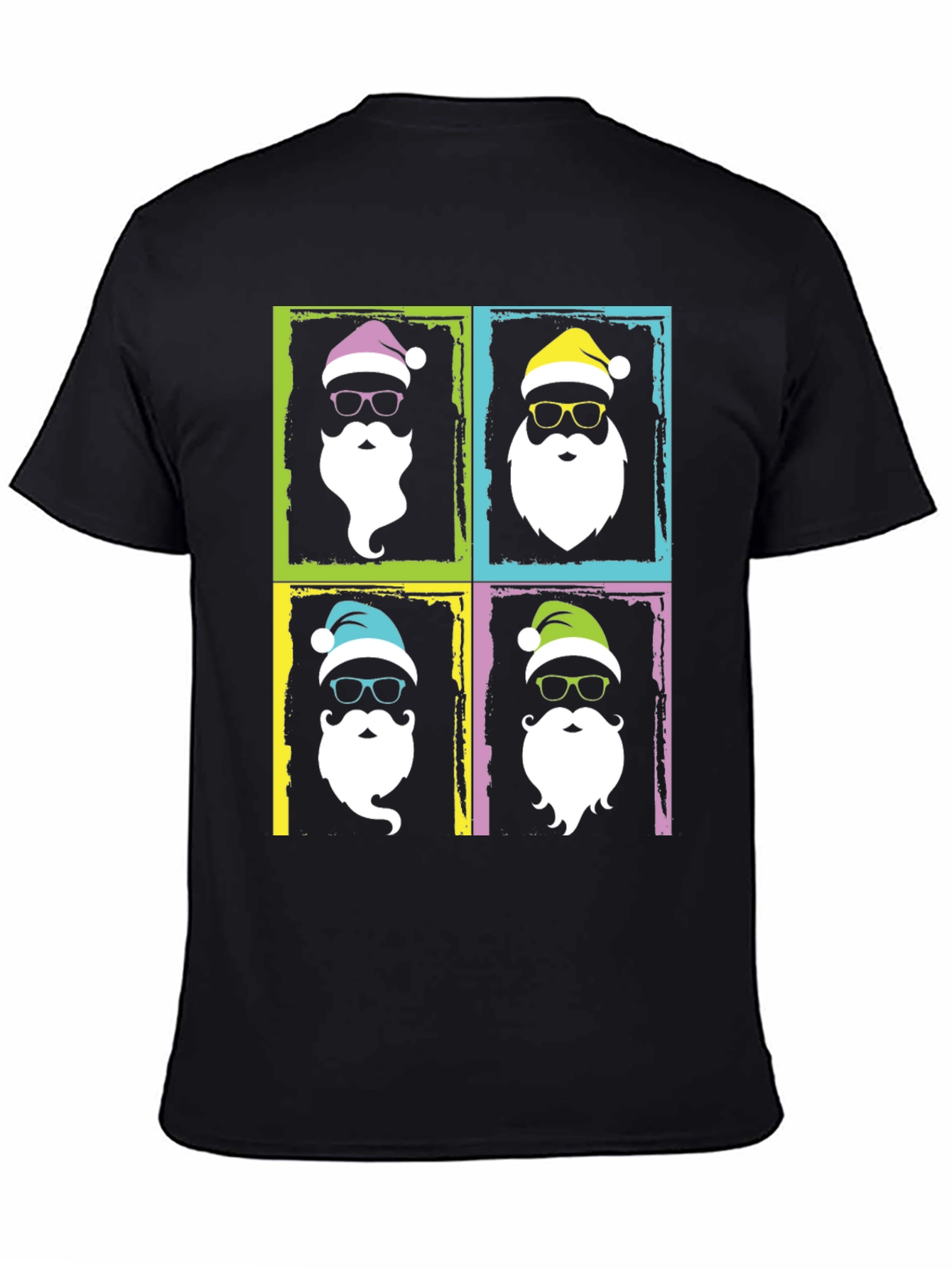 Festive Santa Pop Art T-Shirt