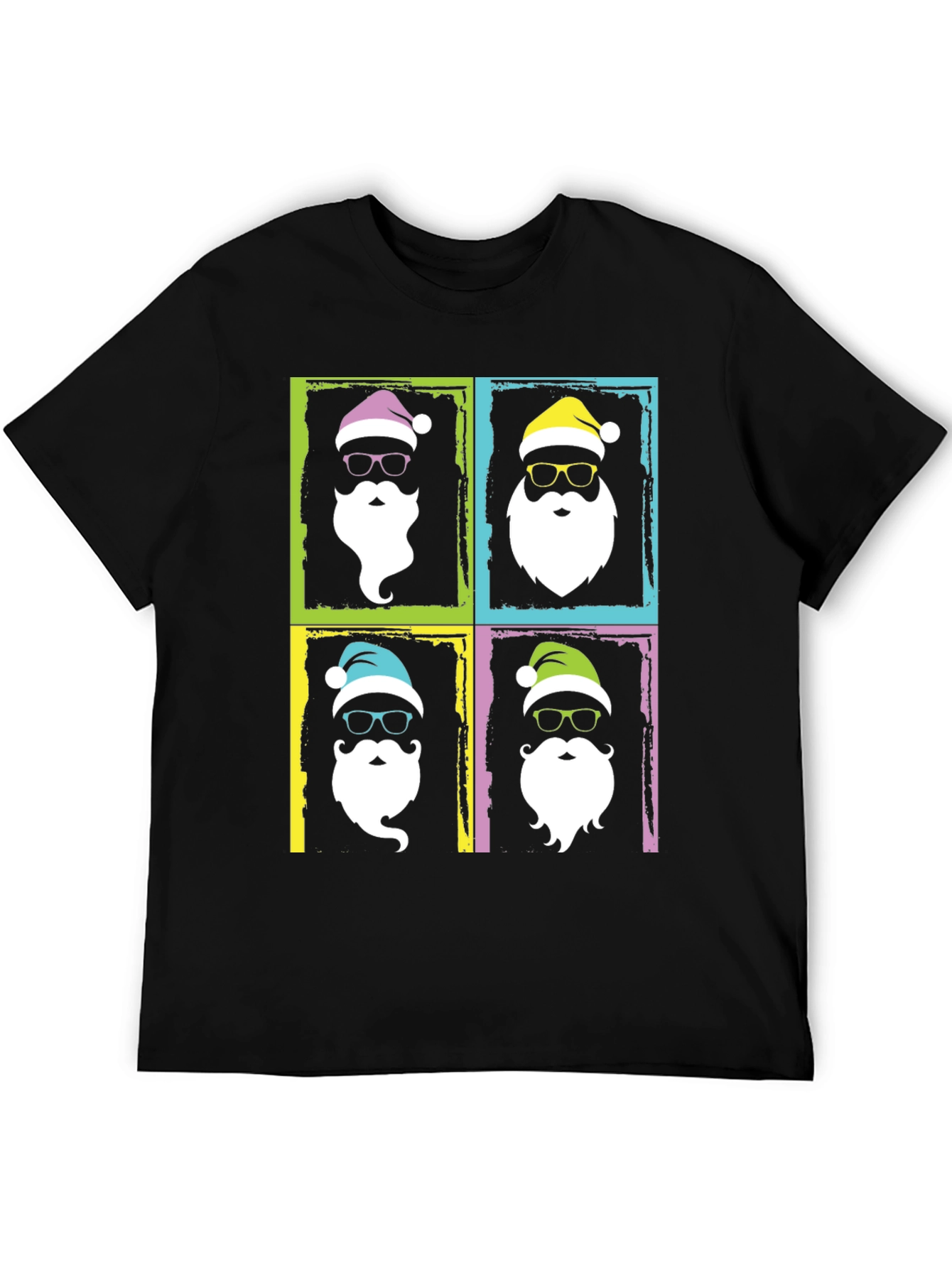 Festive Santa Pop Art T-Shirt