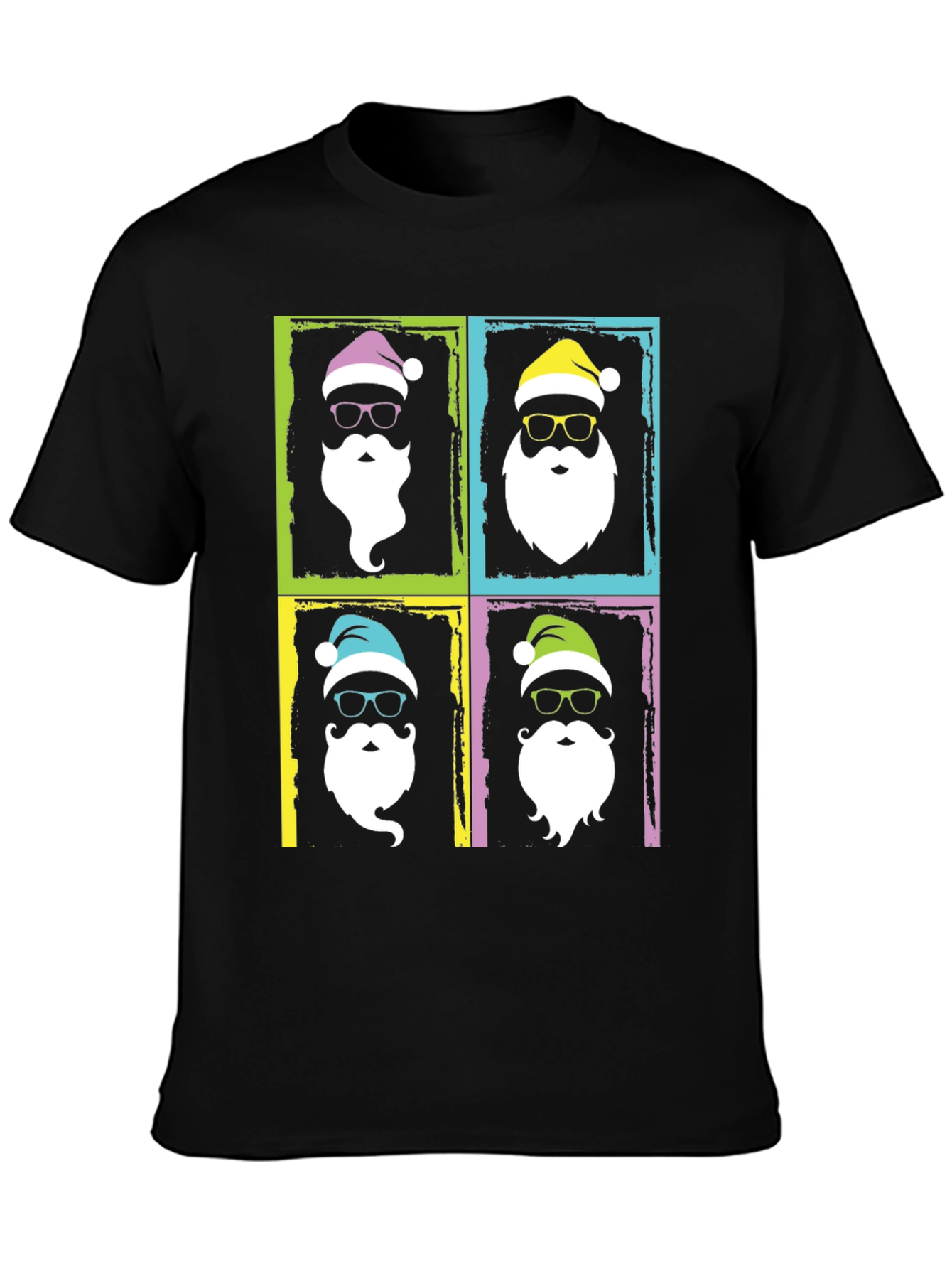 Festive Santa Pop Art T-Shirt