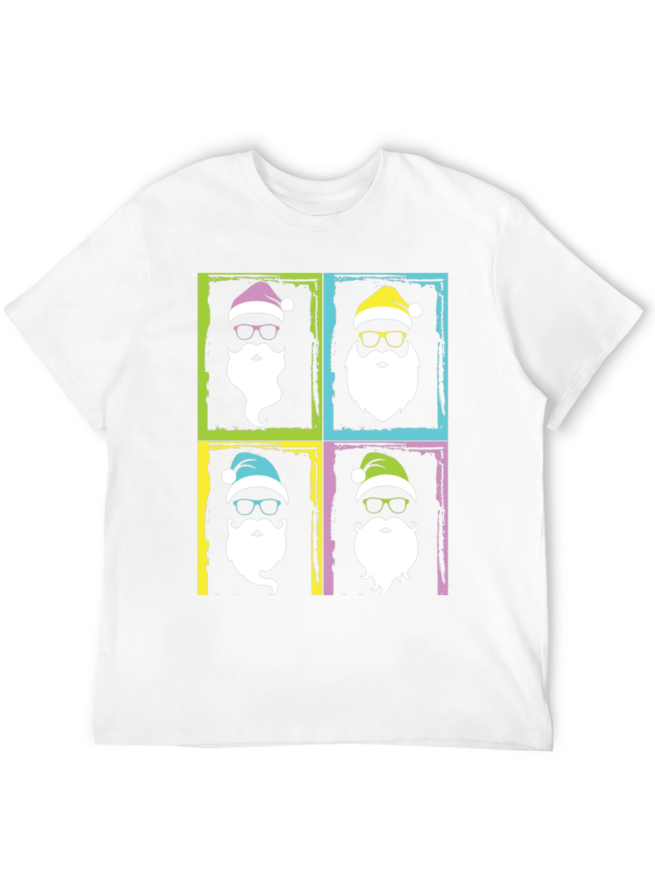 Festive Santa Pop Art T-Shirt