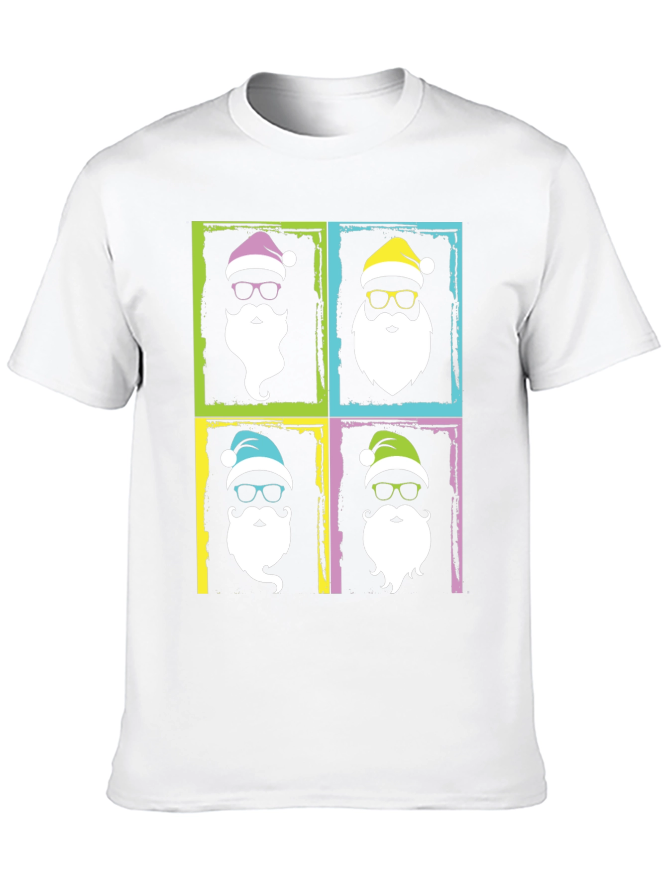 Festive Santa Pop Art T-Shirt