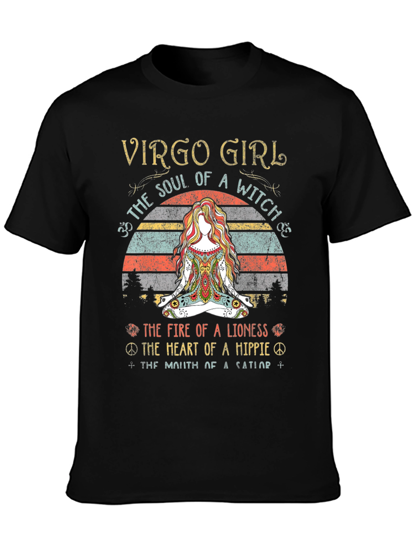 Virgo Girl Soul of A Witch Graphic T-Shirt