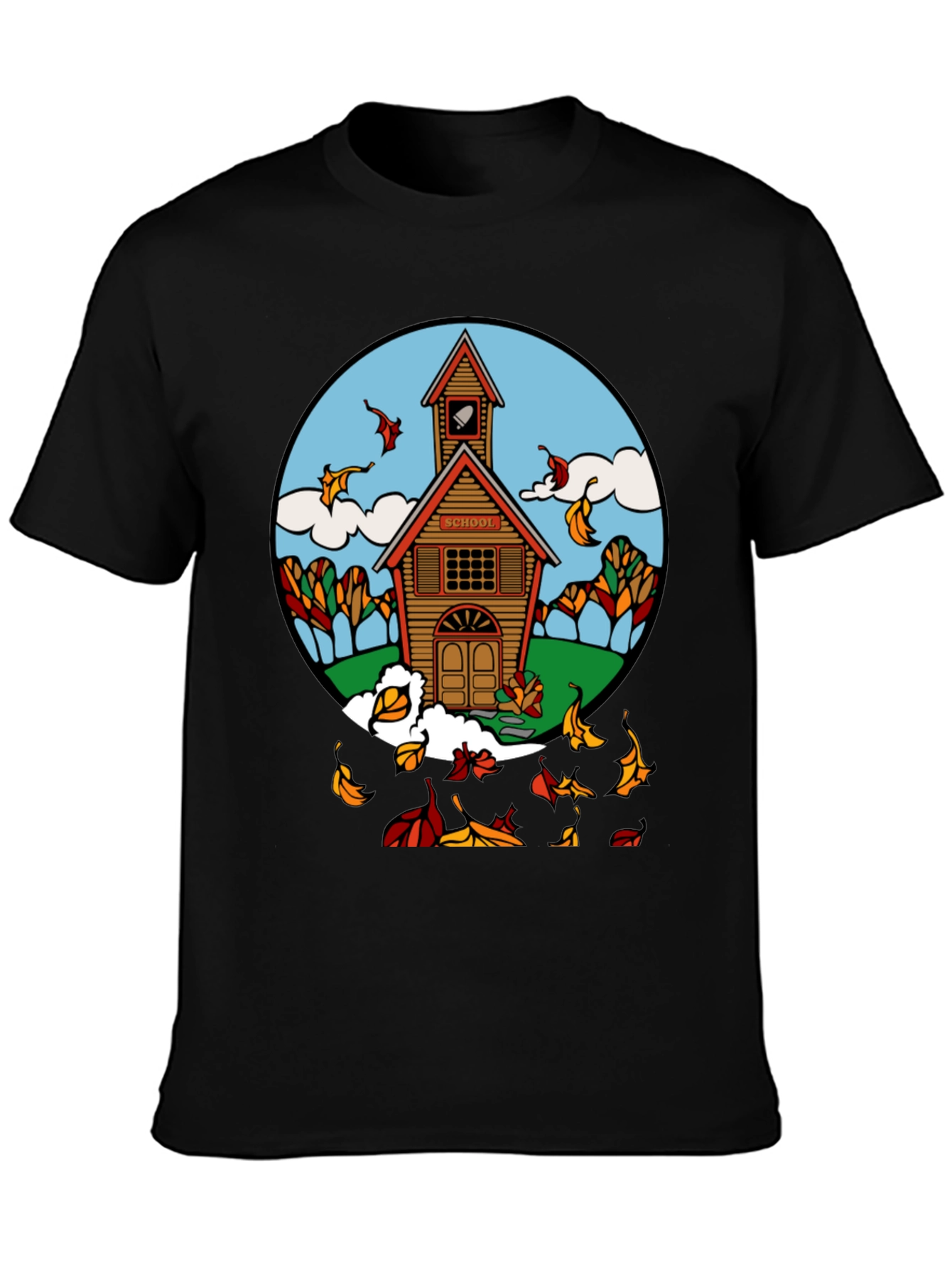Autumn Schoolhouse T-Shirt