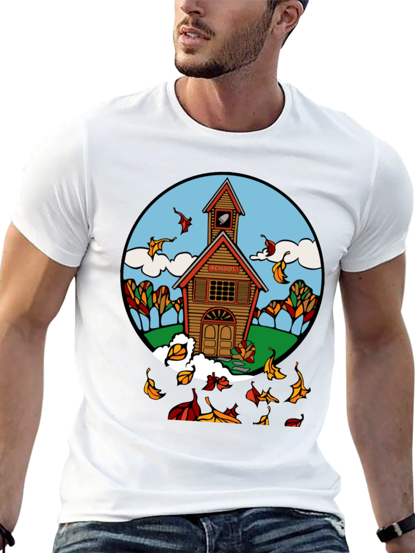 Autumn Schoolhouse T-Shirt