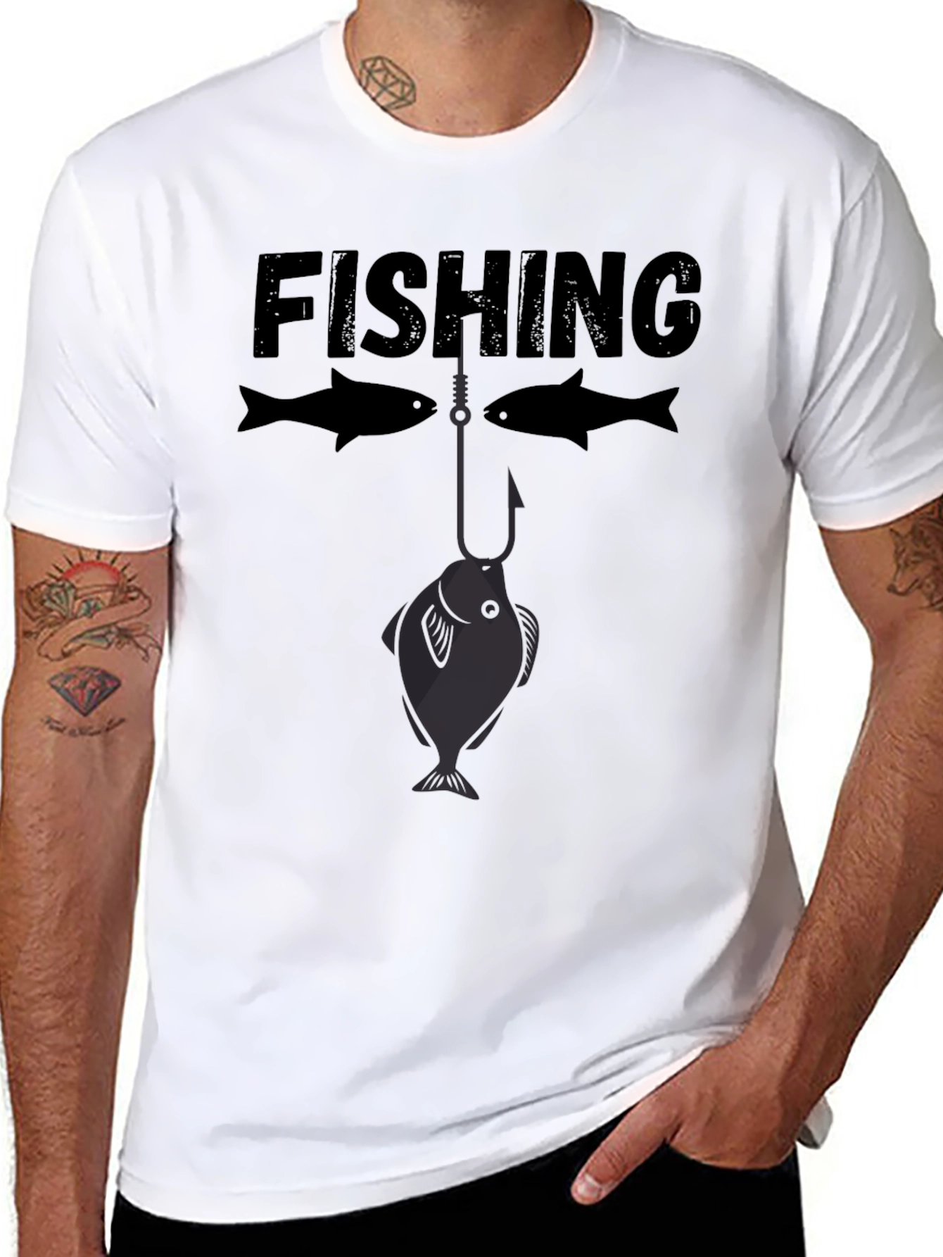 Fishing T-Shirt - Funny Fish Hook Design