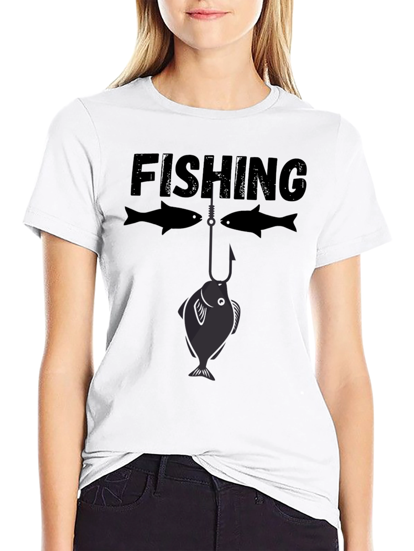 Fishing T-Shirt - Funny Fish Hook Design