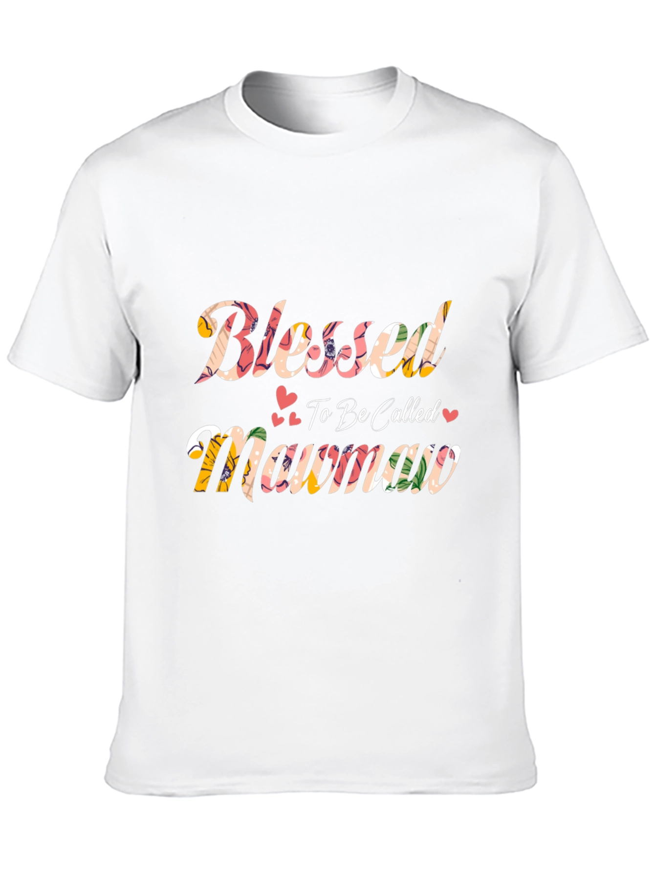 Blessed Mawmaw Floral Graphic T-Shirt