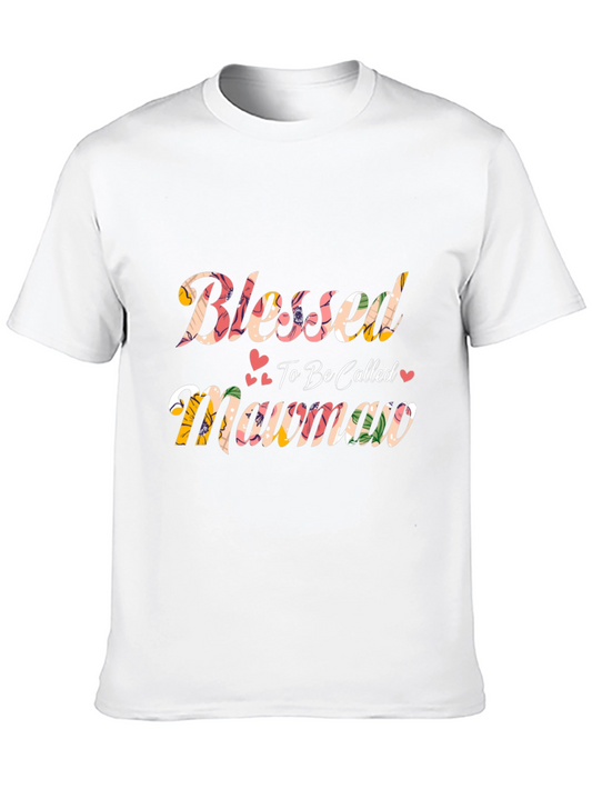 Blessed Mawmaw Floral Graphic T-Shirt
