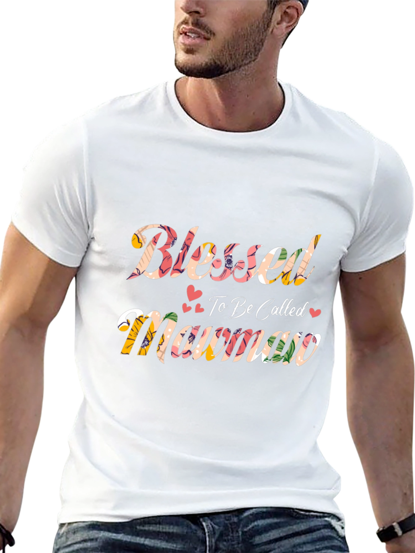 Blessed Mawmaw Floral Graphic T-Shirt
