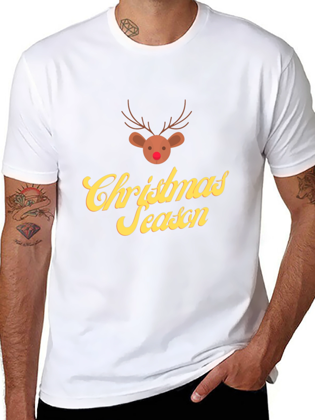 Christmas Season Reindeer Graphic Tee
