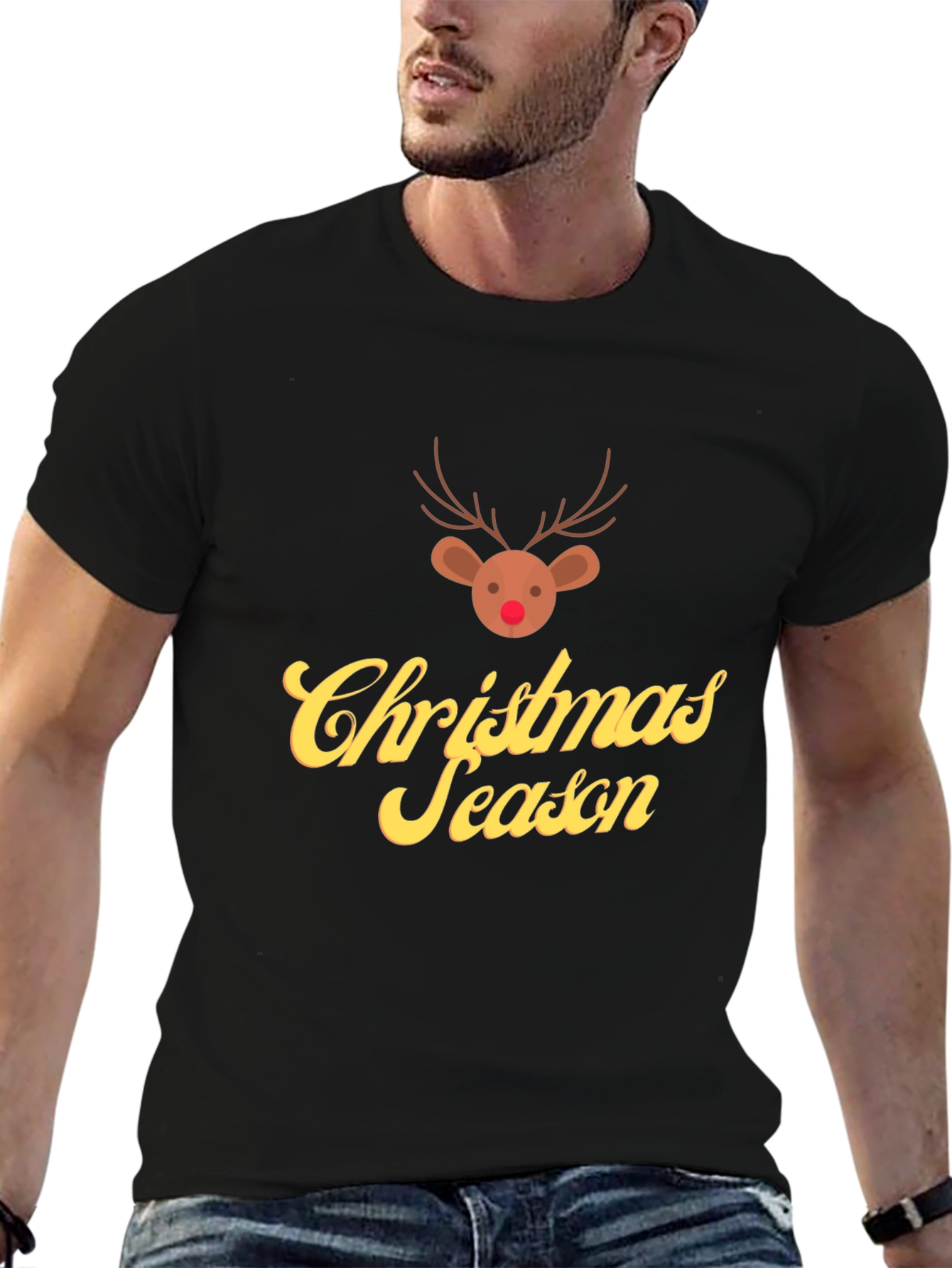 Christmas Season Reindeer Graphic Tee