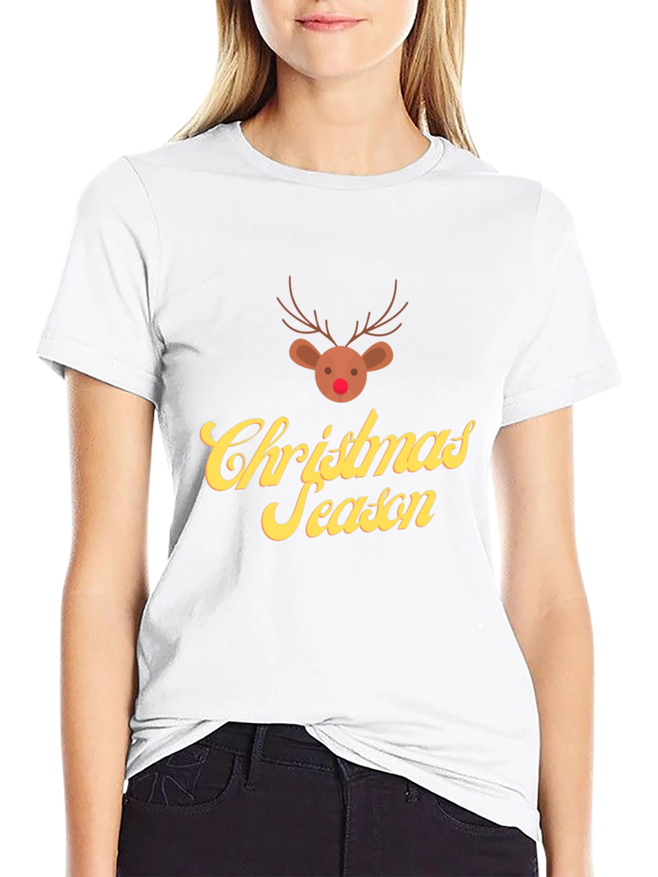 Christmas Season Reindeer Graphic Tee