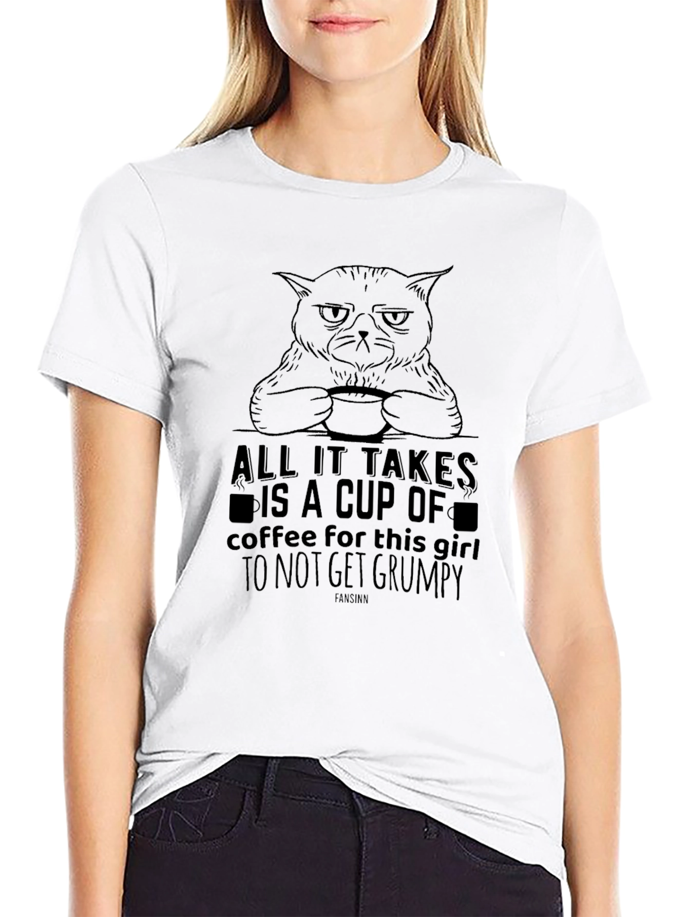 Grumpy Cat Coffee Lover T-Shirt