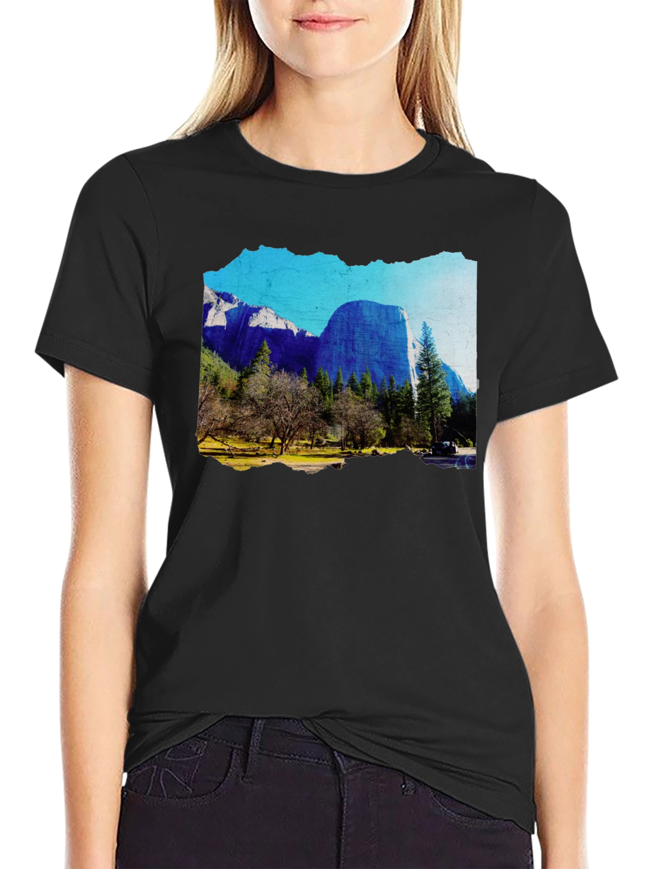 Mountain Graphic Tee - Scenic Black T-Shirt