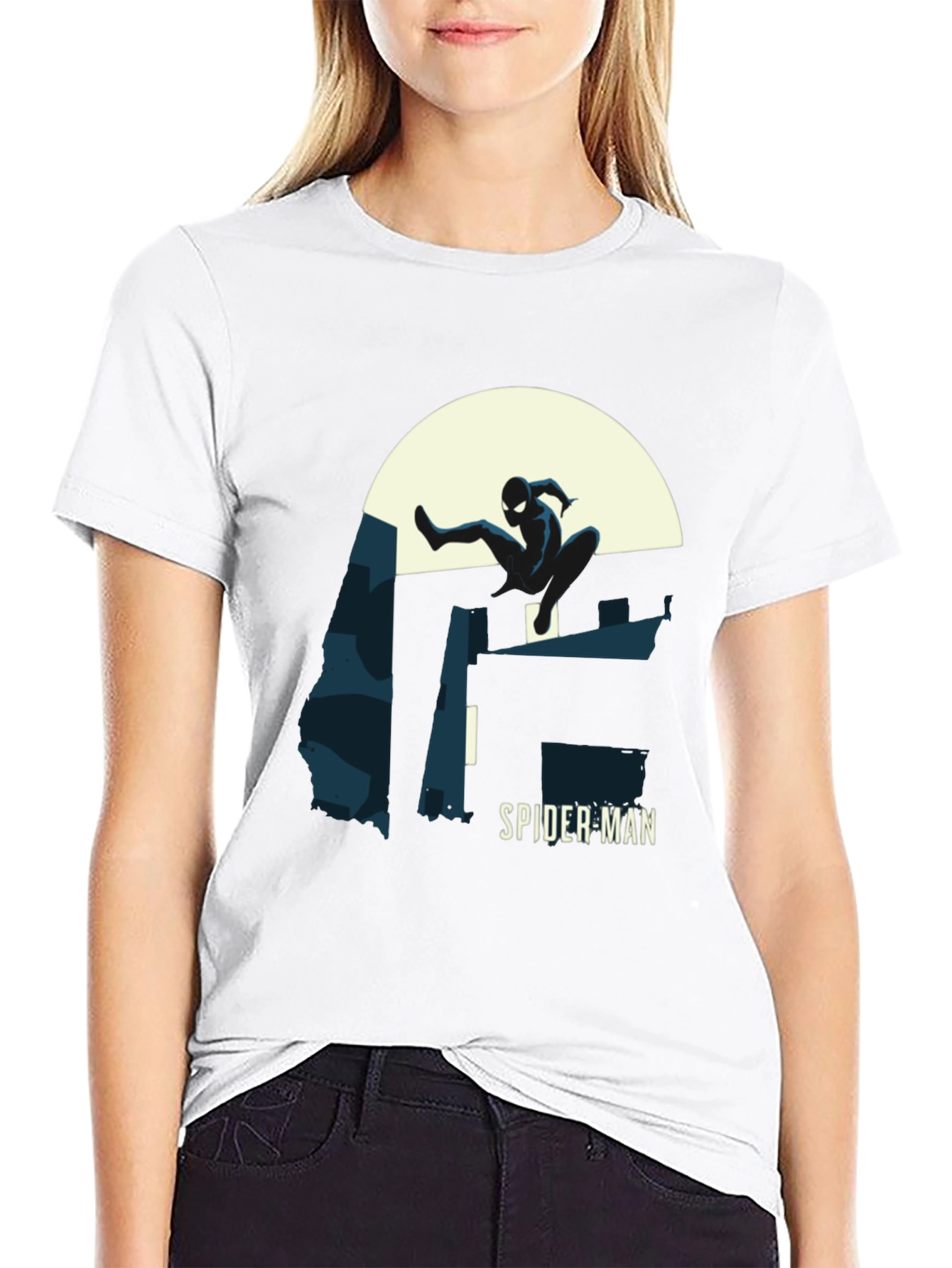 Spider-Man Silhouette T-Shirt - Black