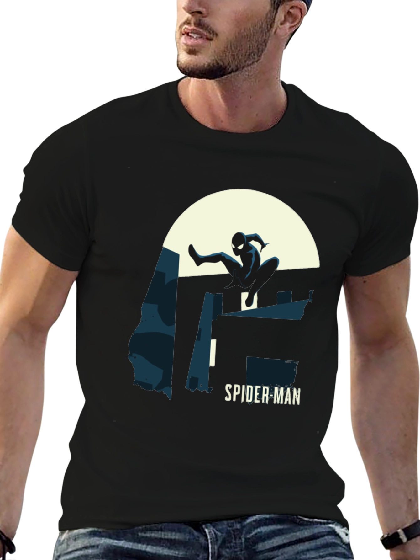 Spider-Man Silhouette T-Shirt - Black