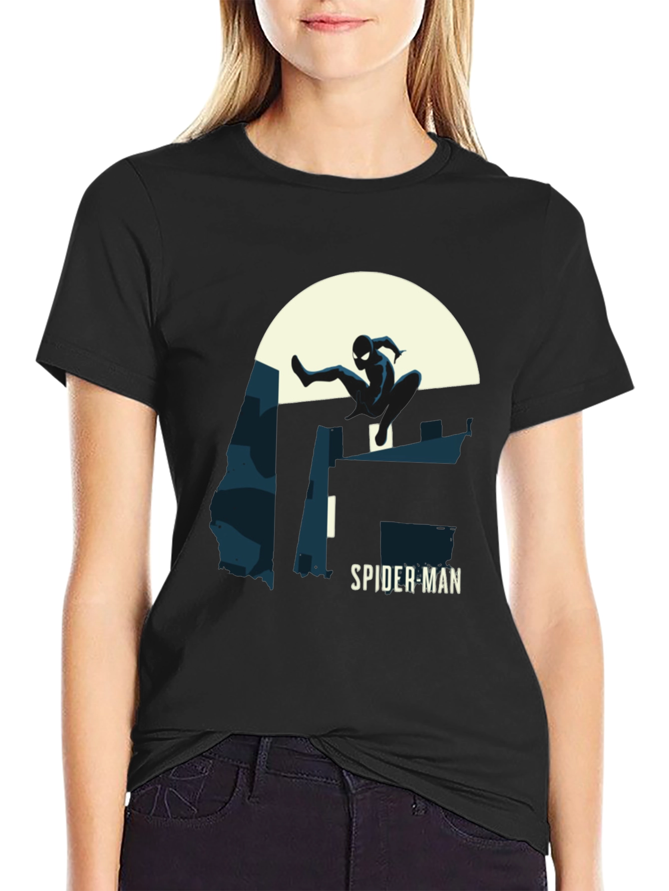 Spider-Man Silhouette T-Shirt - Black
