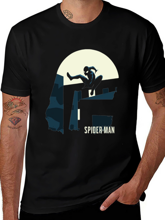 Spider-Man Silhouette T-Shirt - Black